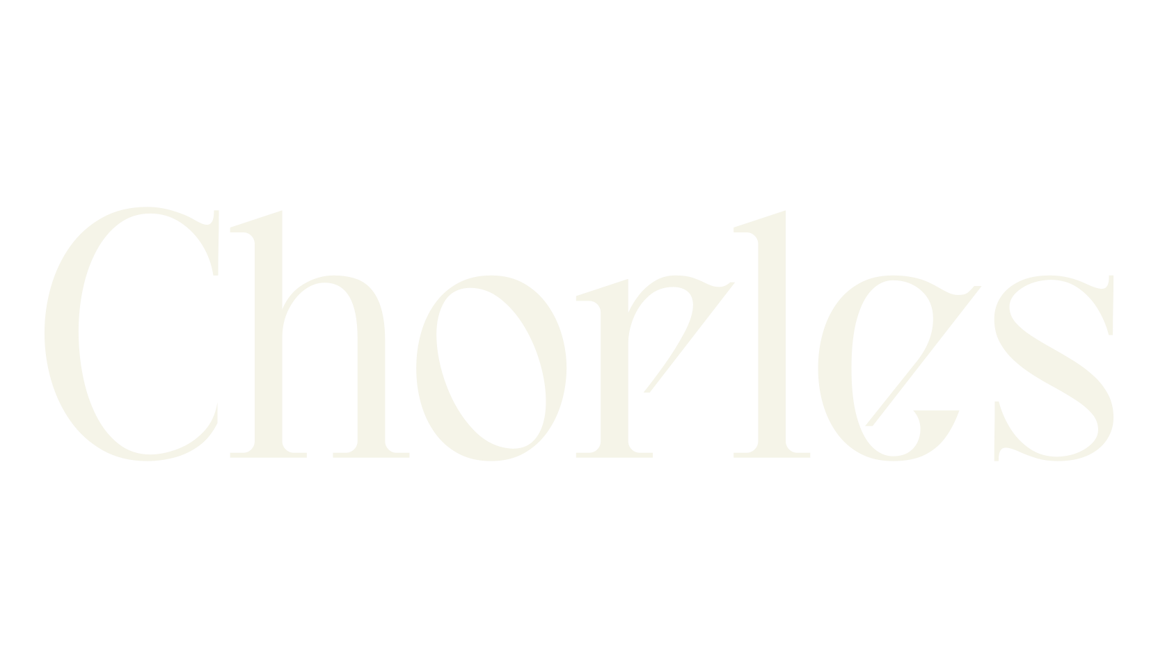 Chorles, pretty font preview