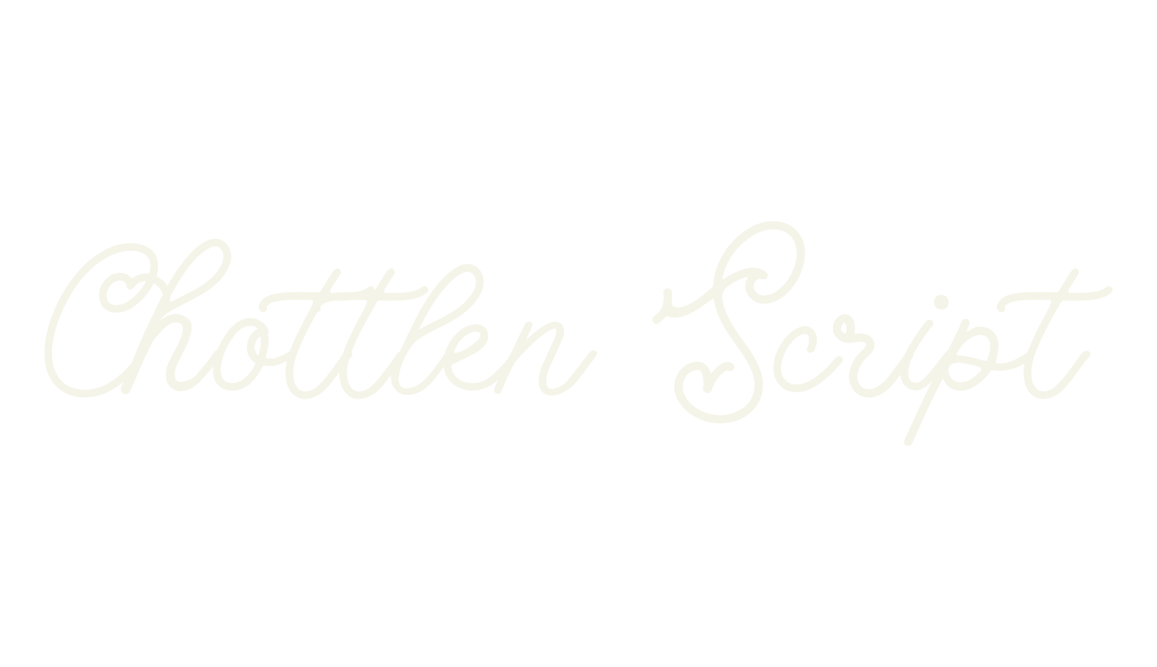 Chottlen Script, fashion script font preview