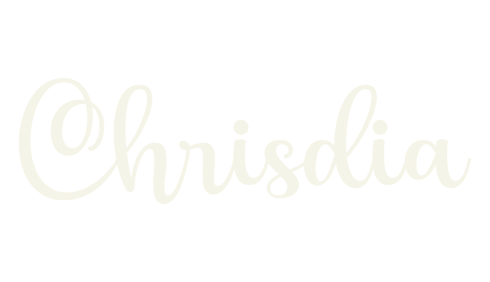 Chrisdia, script font preview