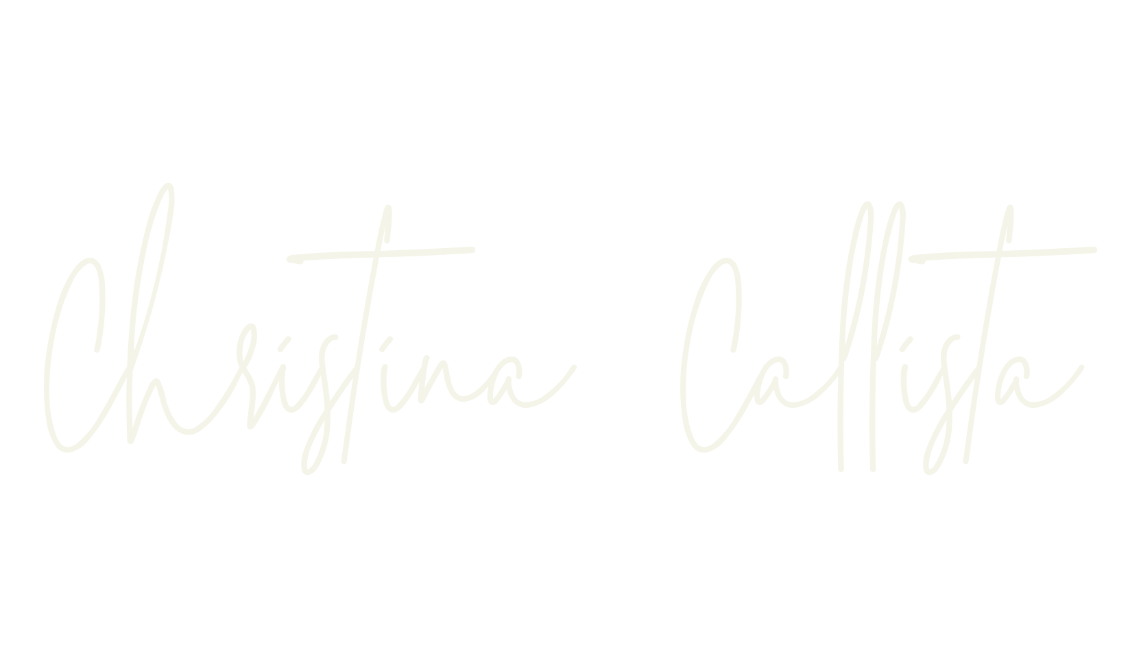 Christina Callista, birthday font preview