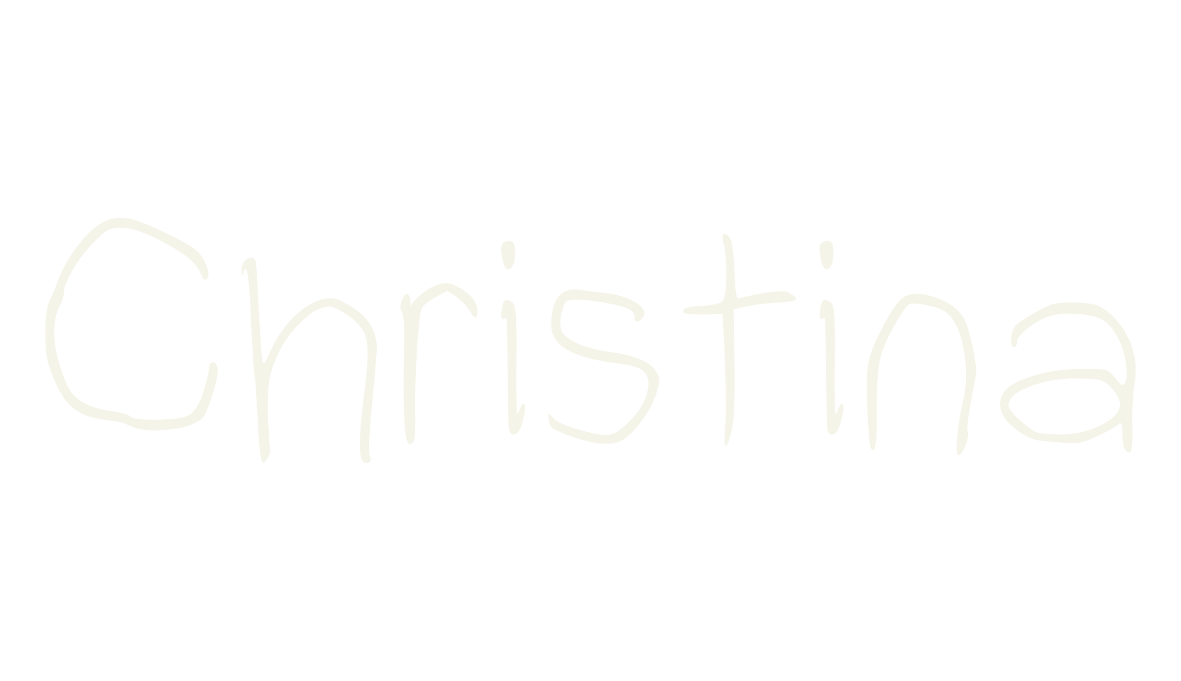 Christina, handwriting font preview