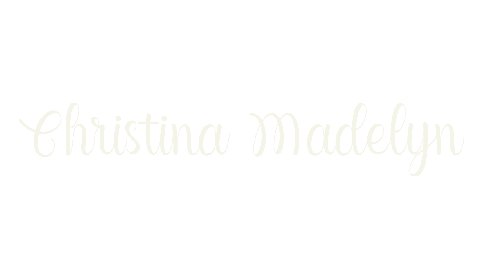 Christina Madelyn, calligraphy font preview