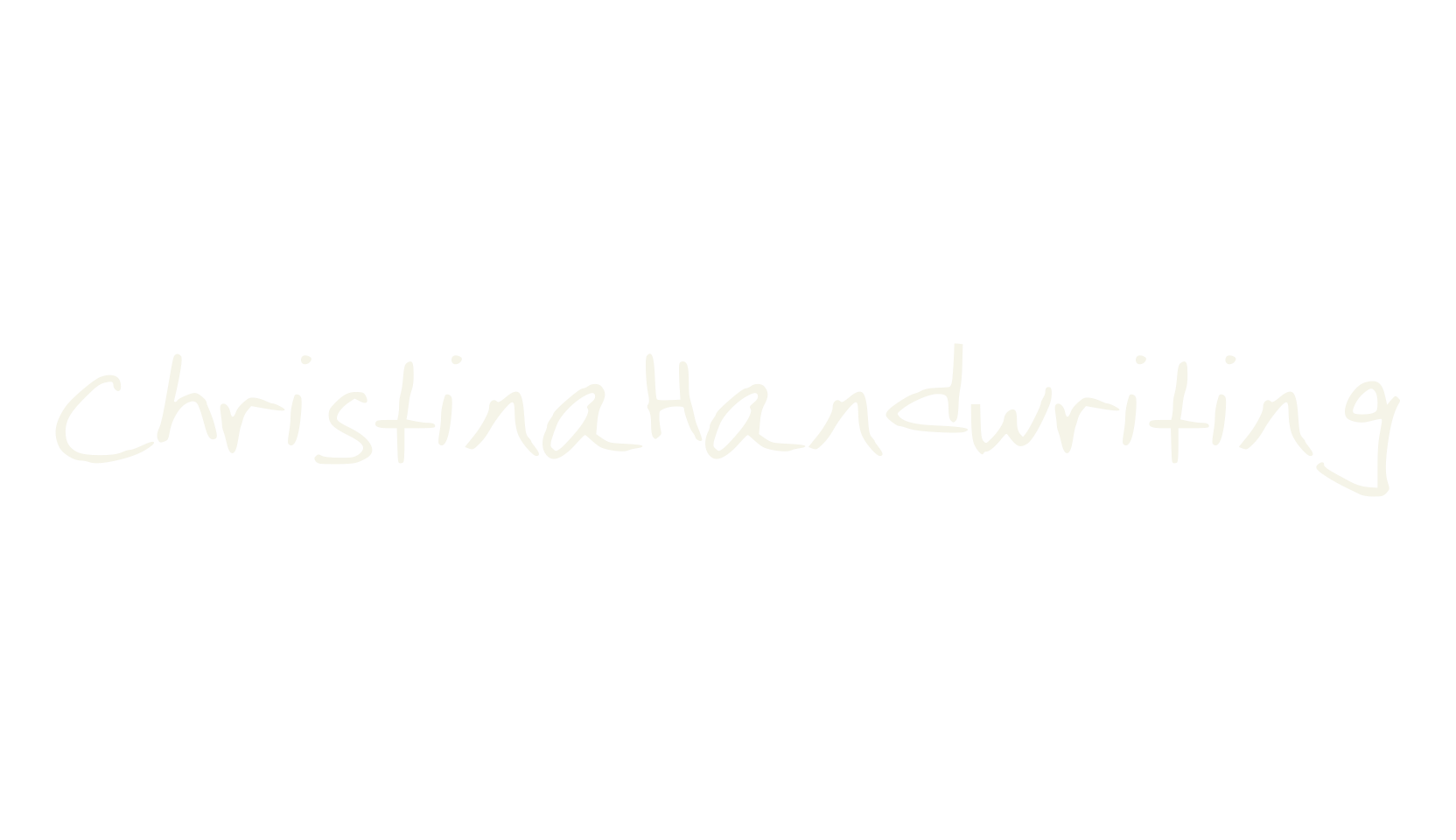 ChristinaHandwriting, display font preview