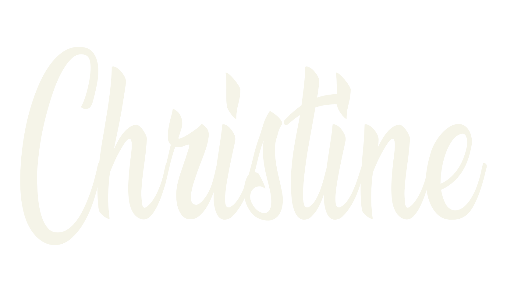 Christine, fashion script font preview