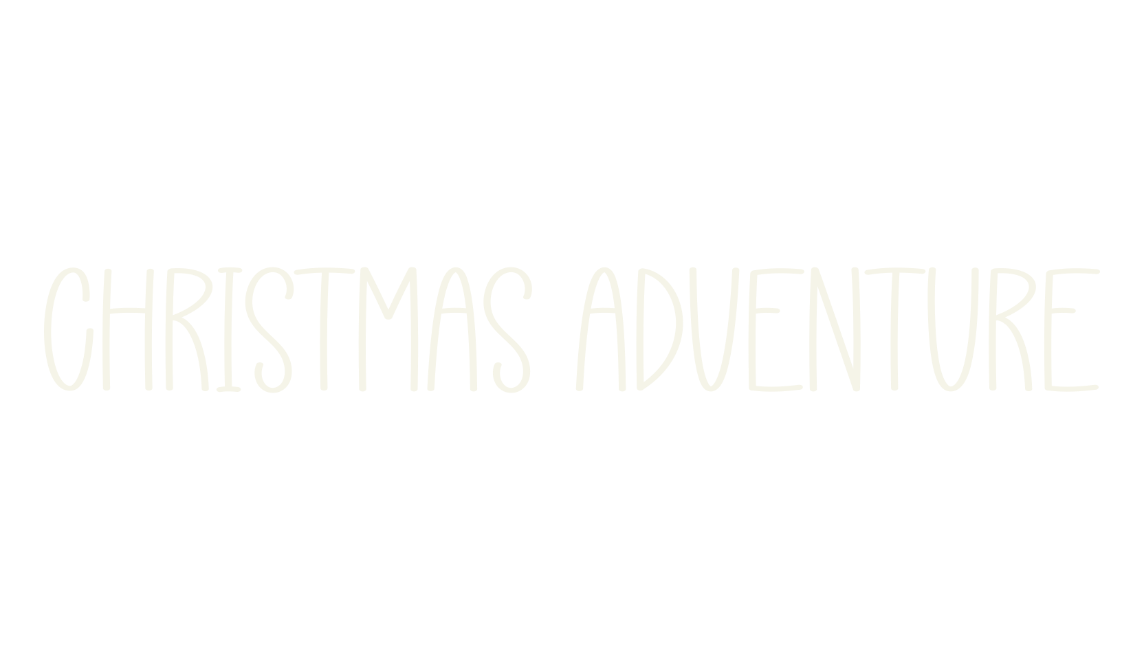 Christmas Adventure, christmas font preview