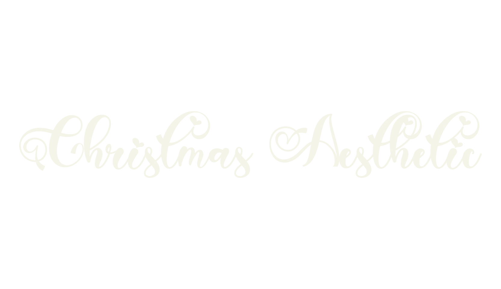 Christmas Aesthetic, christmas font preview