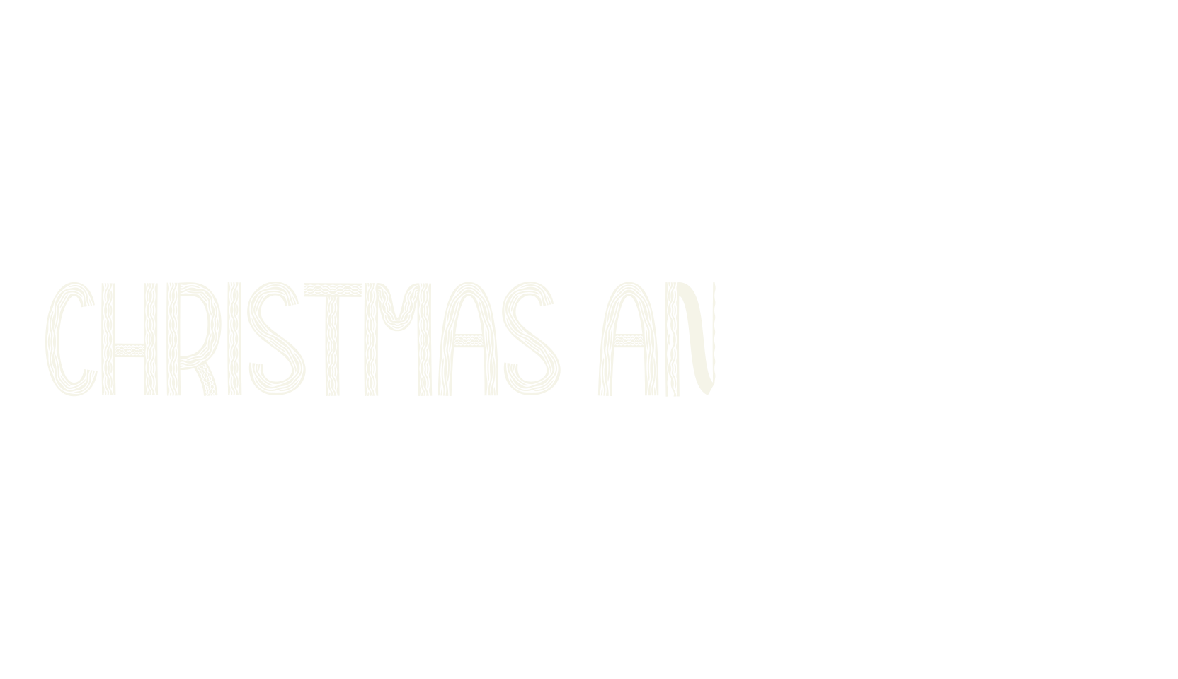 Christmas And Candy, christmas font preview
