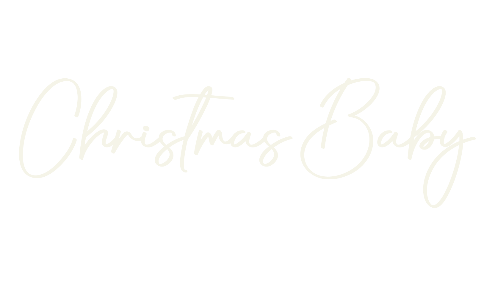 Christmas Baby, calligraphy font preview