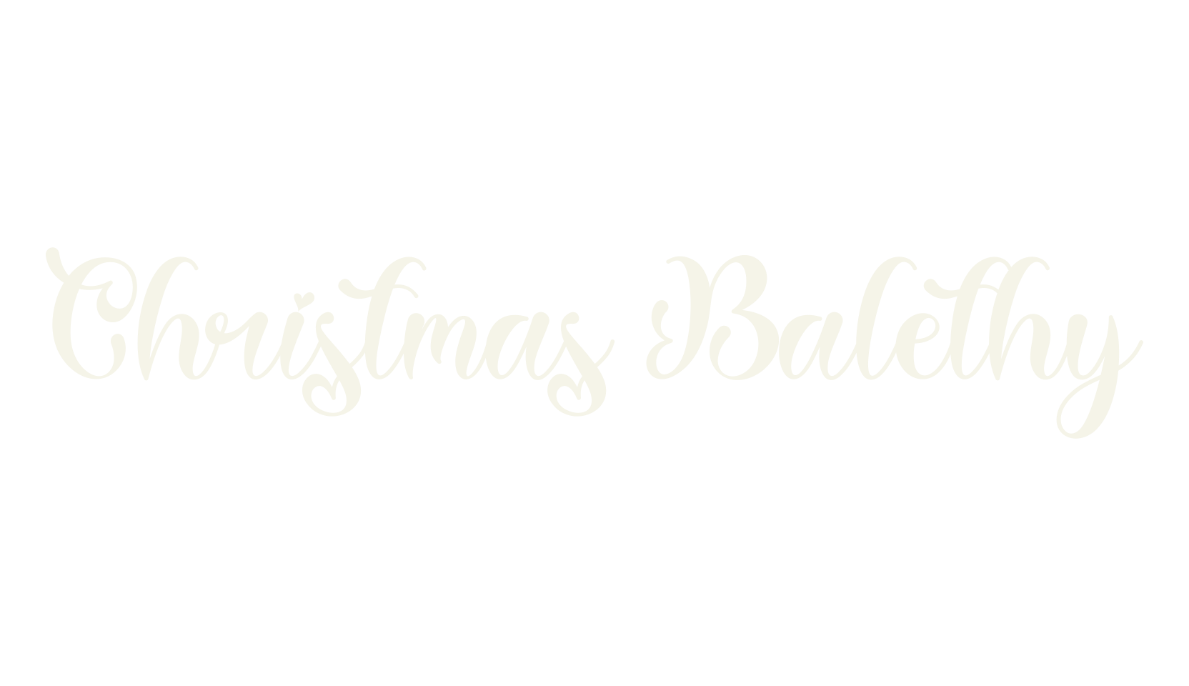 Christmas Balethy, fancy font preview