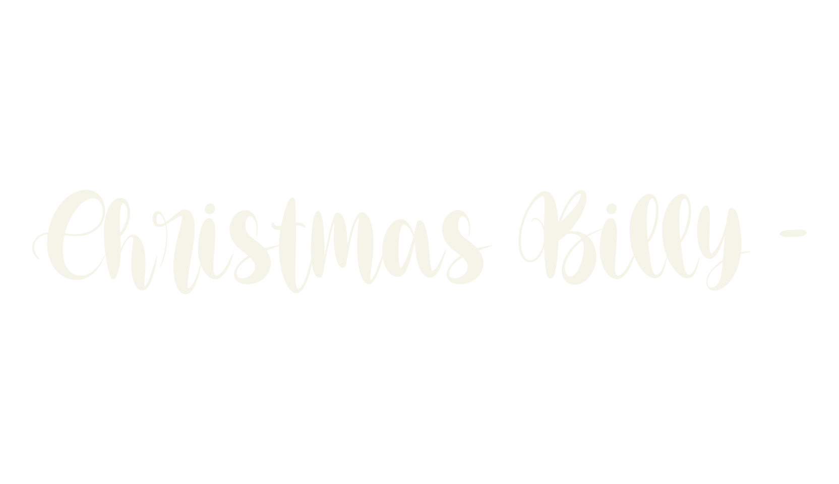 Christmas Billy -, christmas font preview