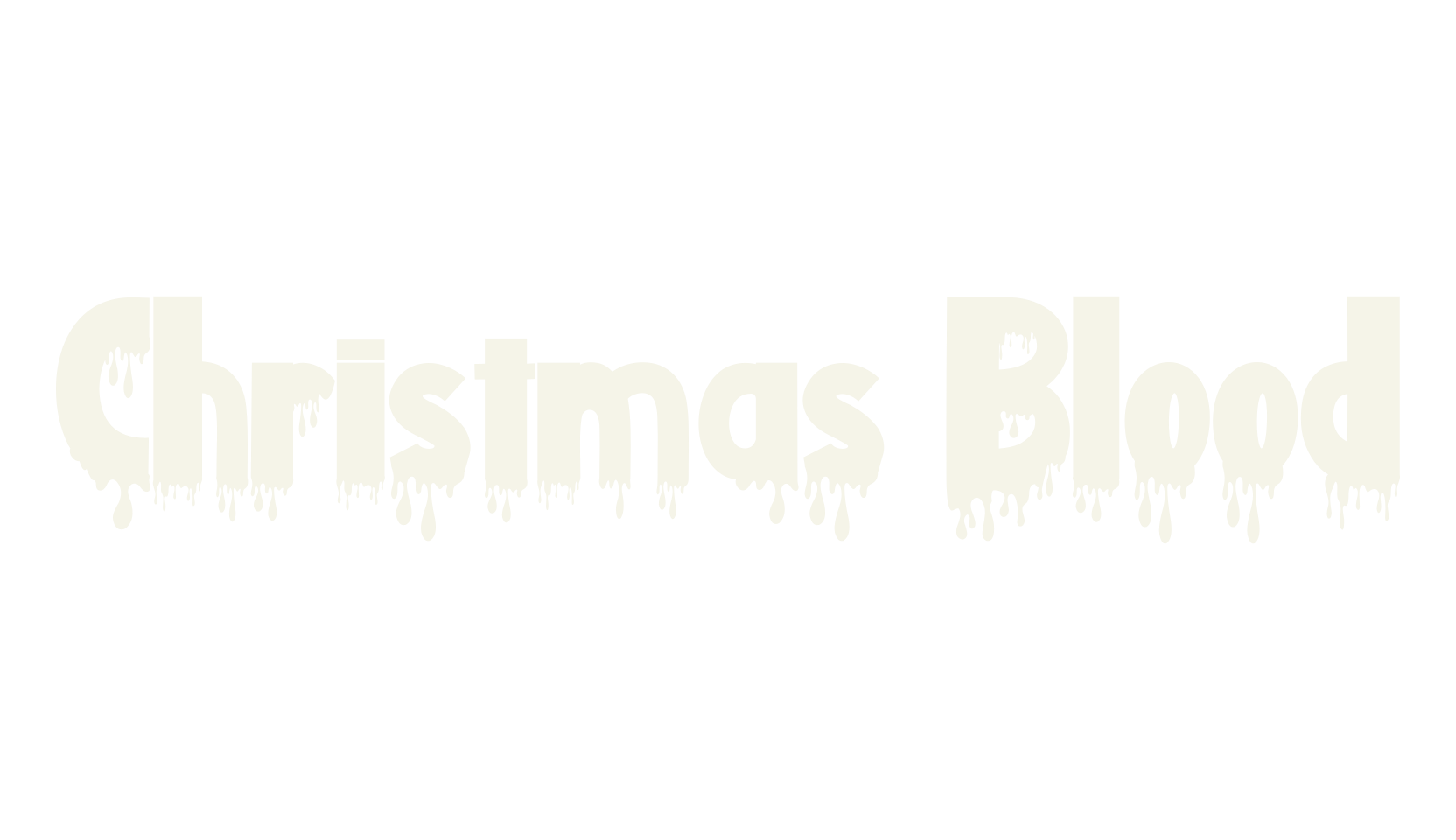 Christmas Blood, blood font preview