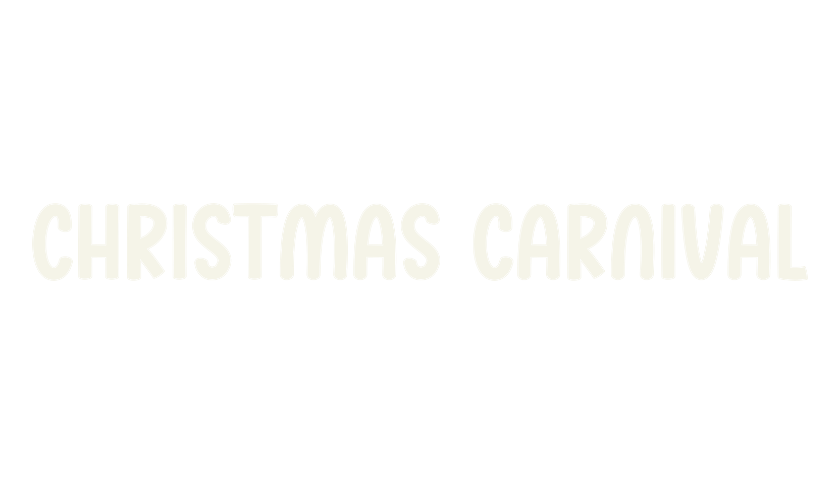 Christmas Carnival, christmas font preview