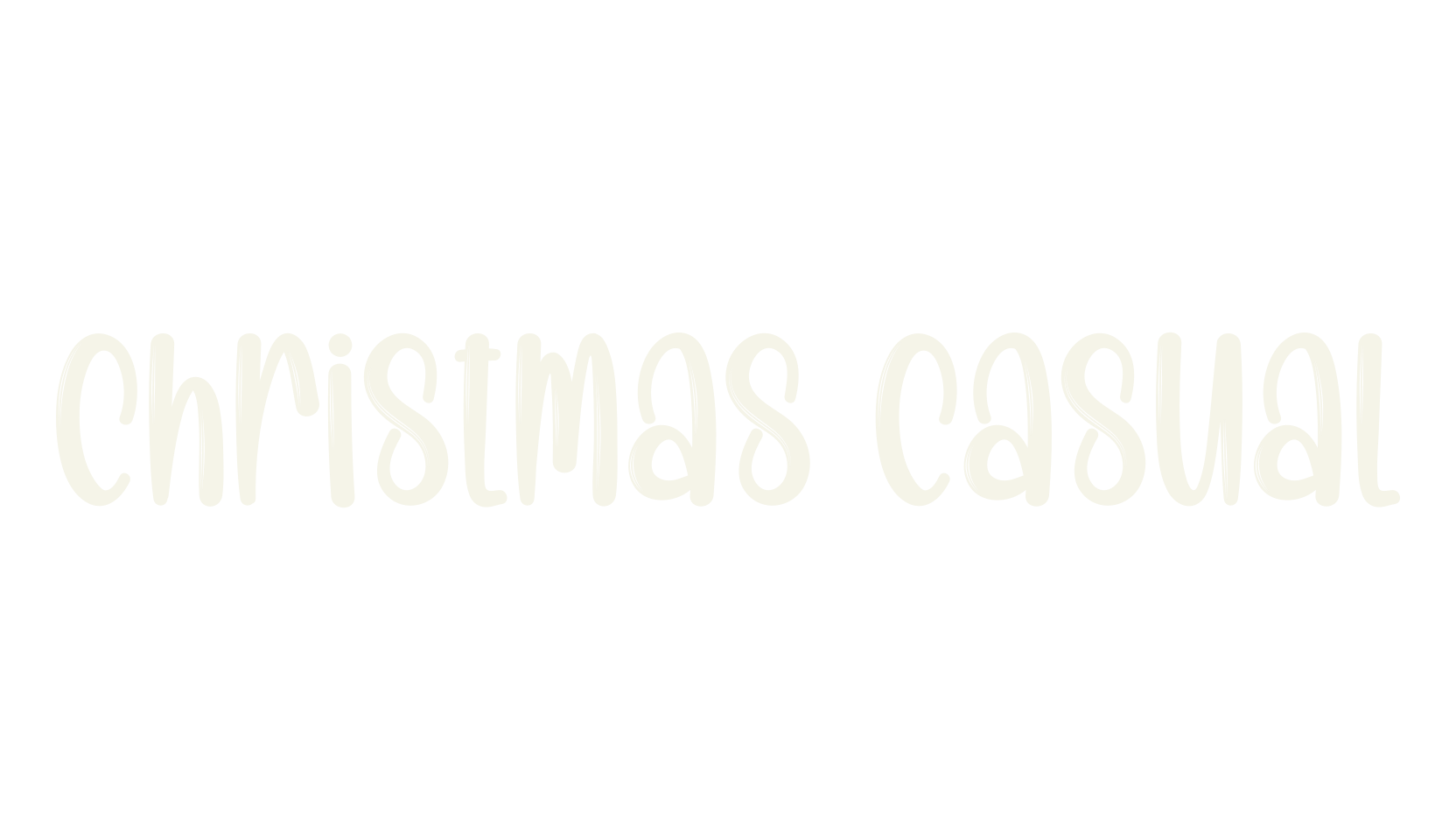 Christmas Casual, christmas font preview