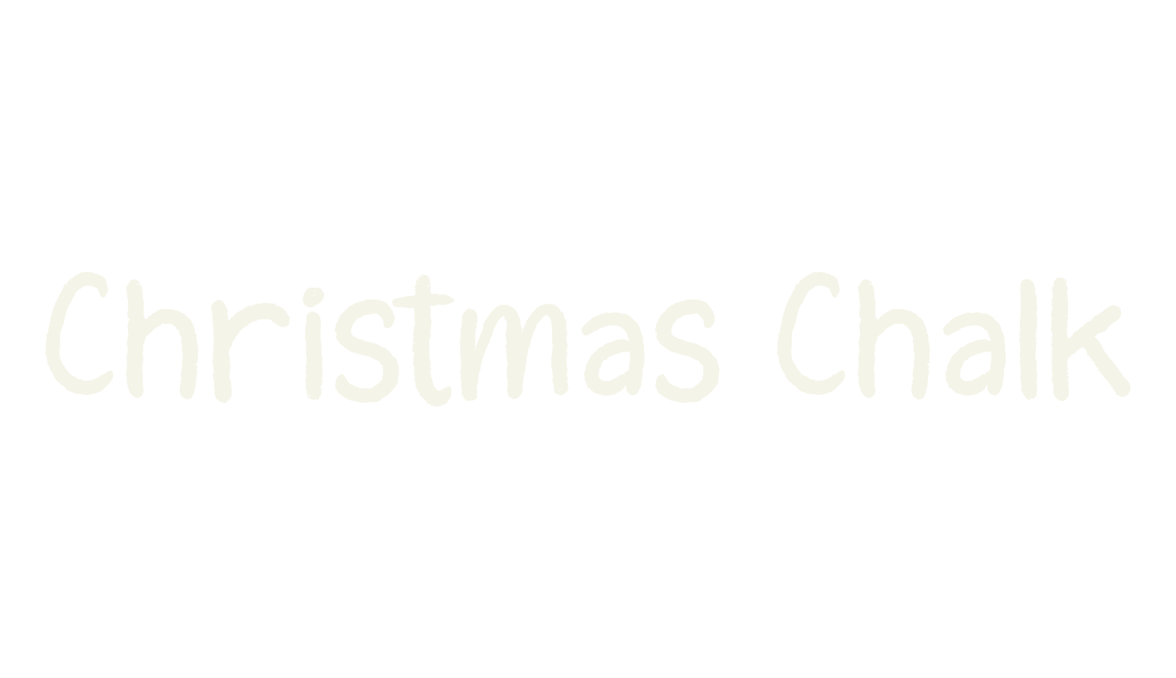 Christmas Chalk, christmas font preview