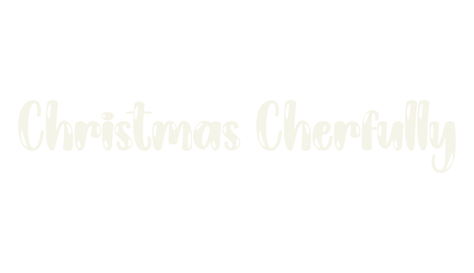 Christmas Cherfully, christmas font preview