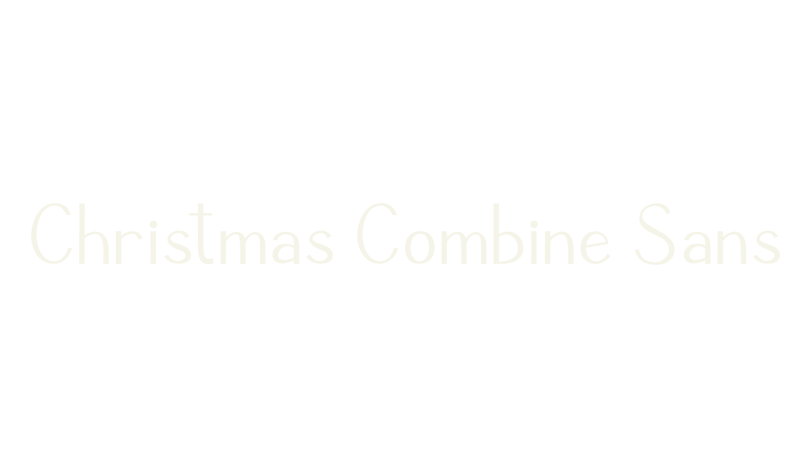 Christmas Combine Sans, christmas font preview