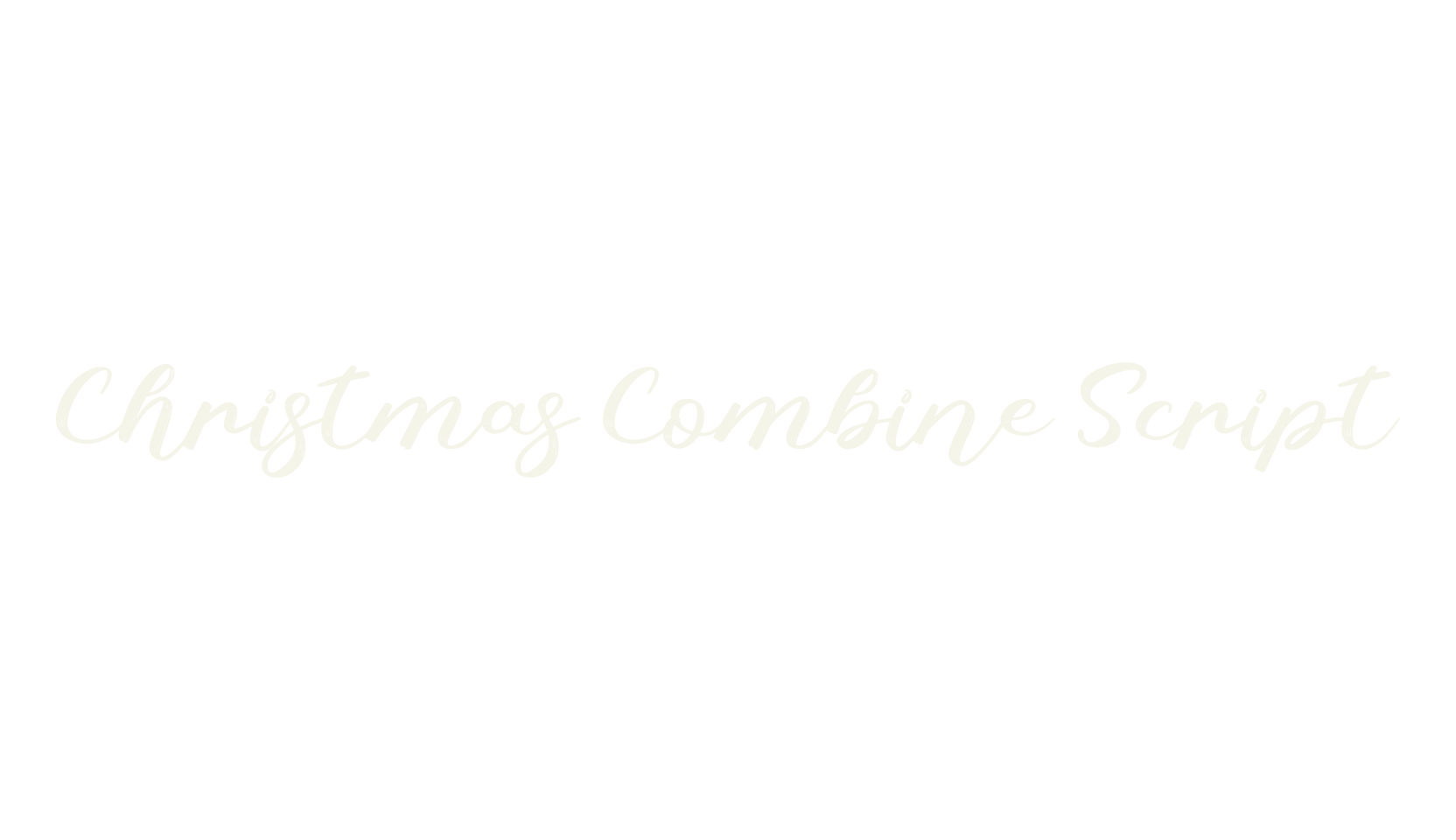 Christmas Combine Script, christmas font preview