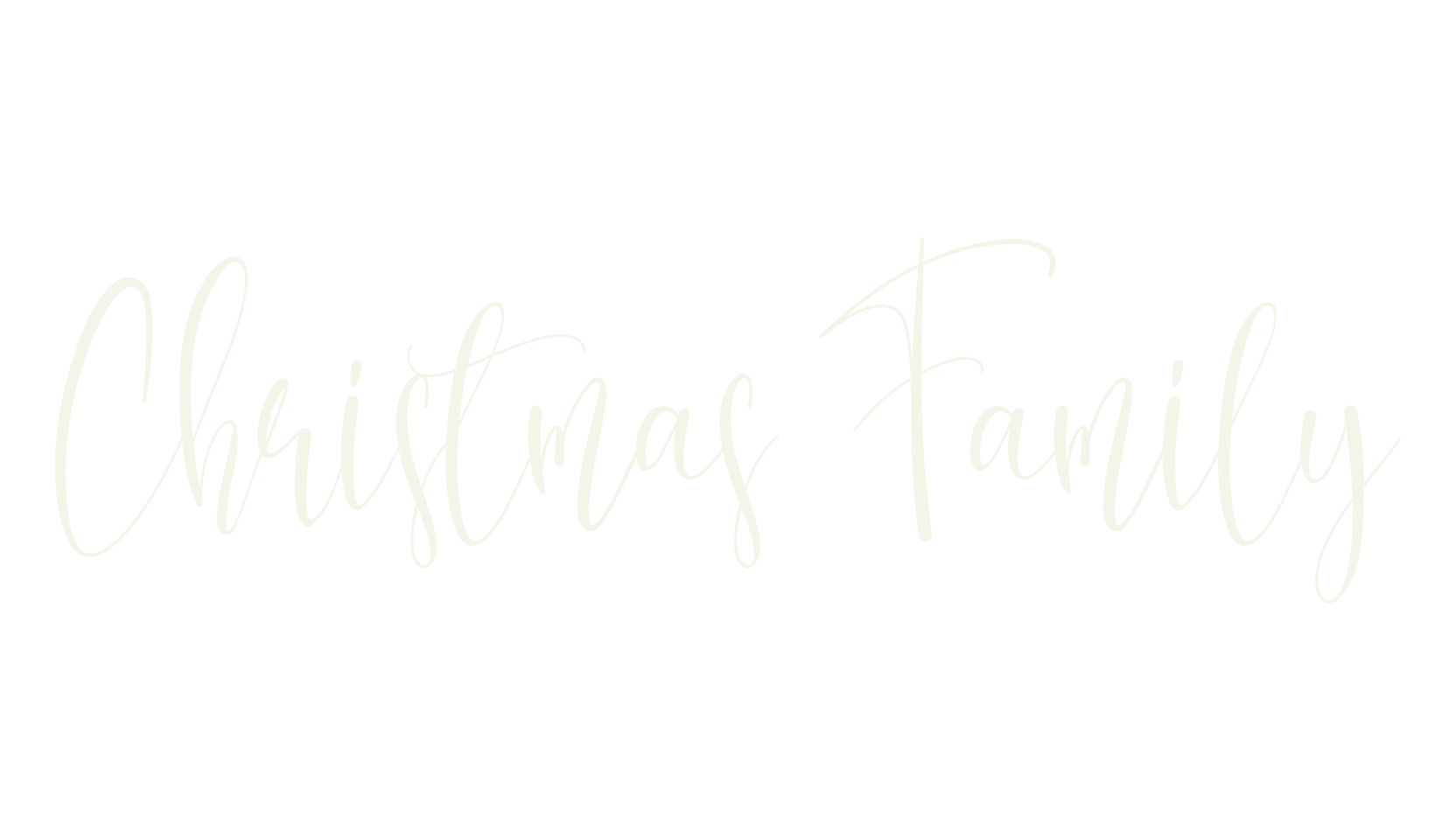 Christmas Family, fashion script font preview