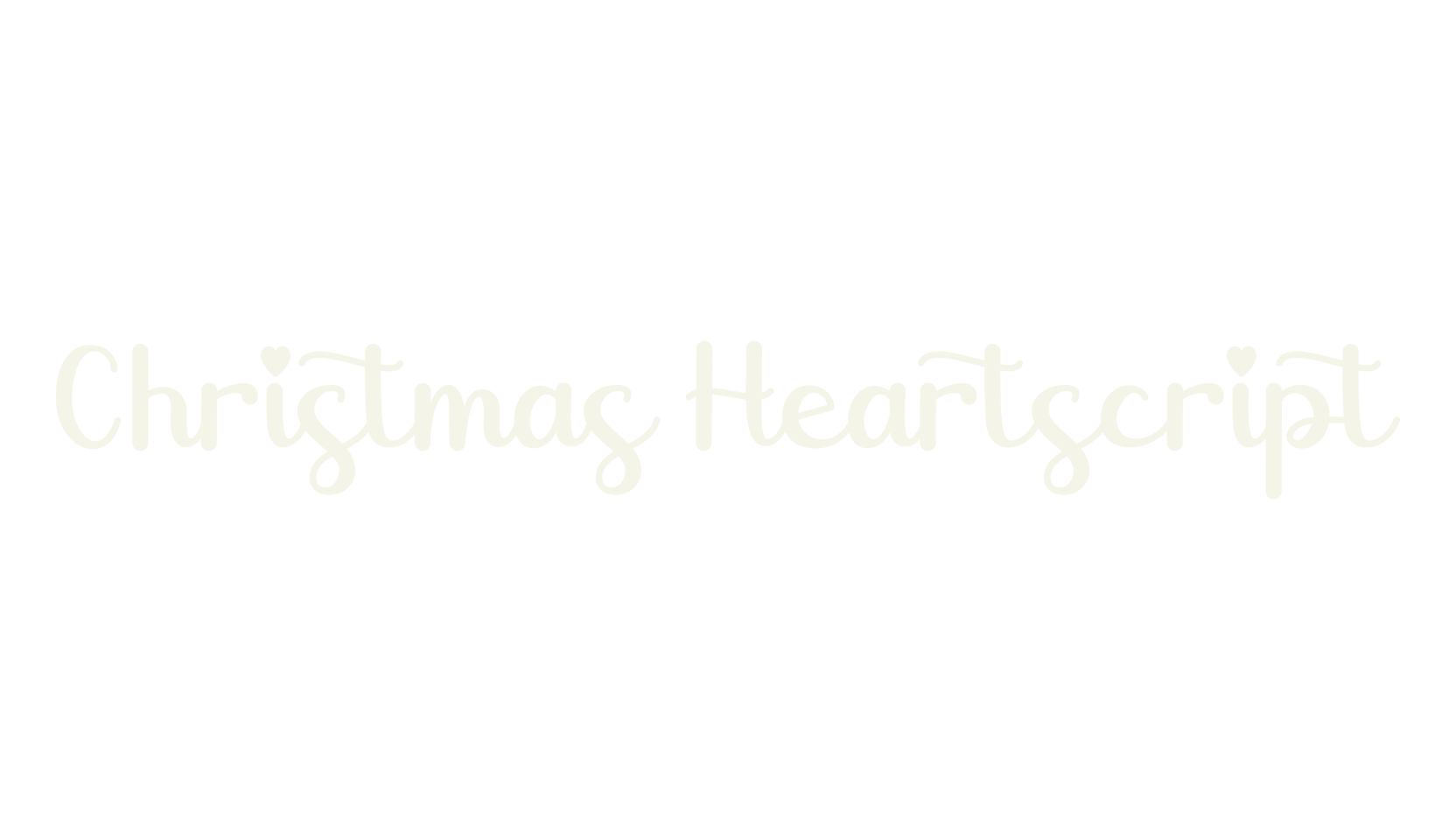 Christmas Heartscript, christmas font preview