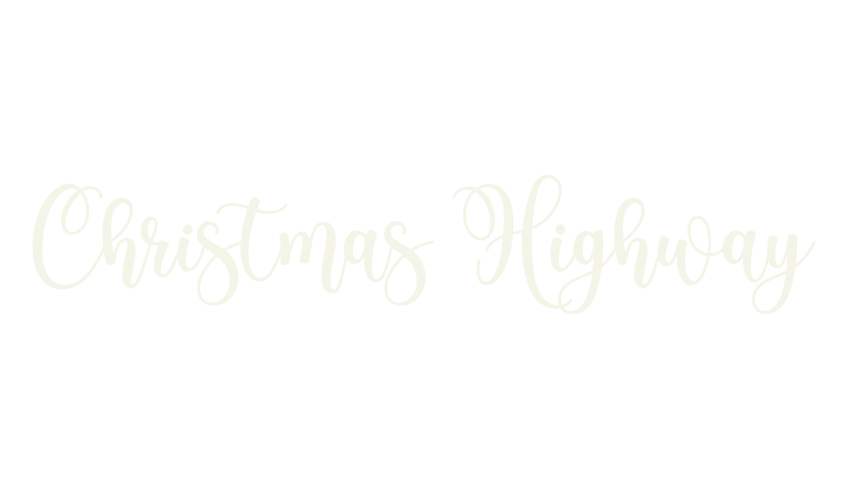 Christmas Highway, christmas font preview