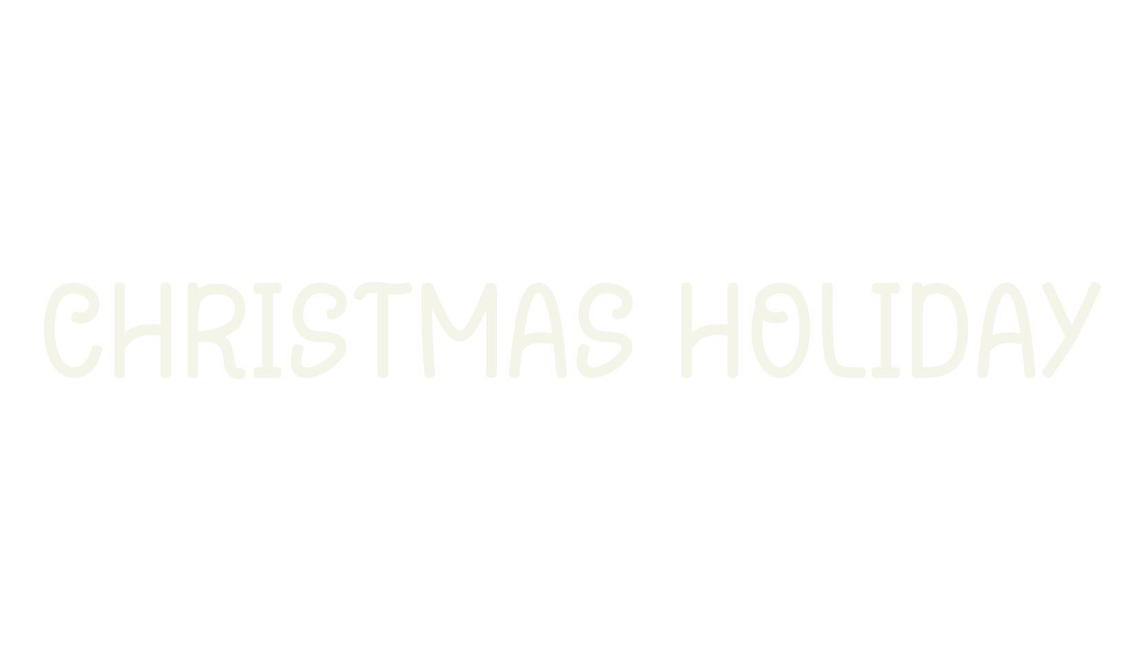 CHRISTMAS HOLIDAY, christmas font preview
