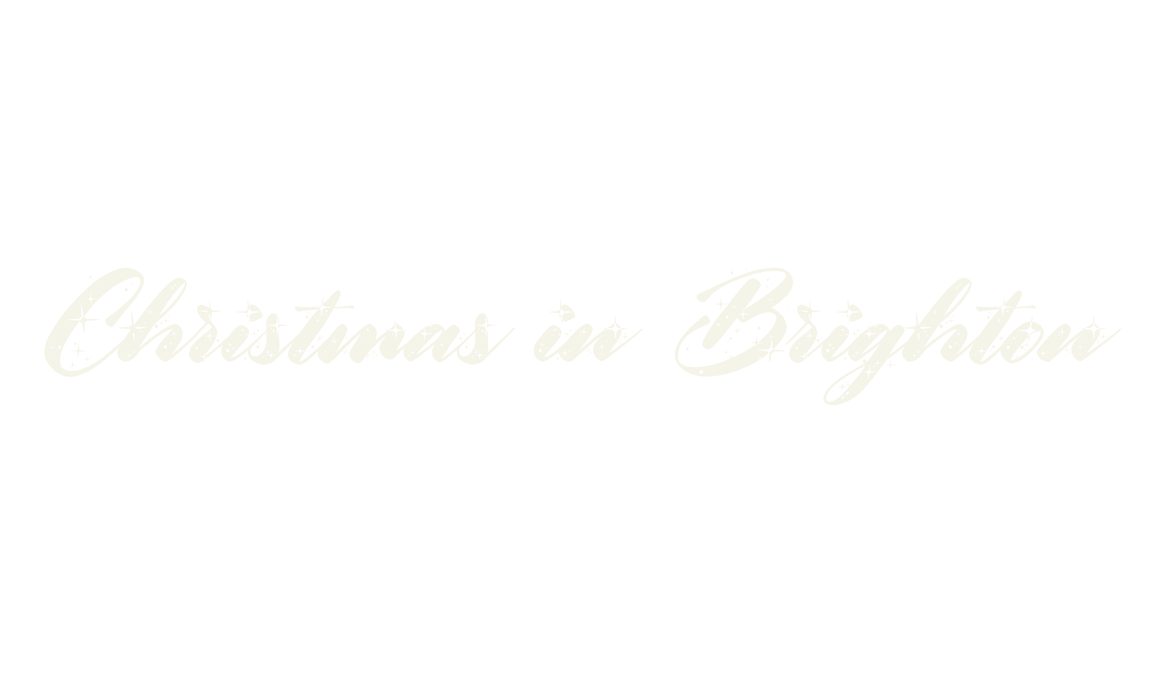 Christmas in Brighton, handwriting font preview