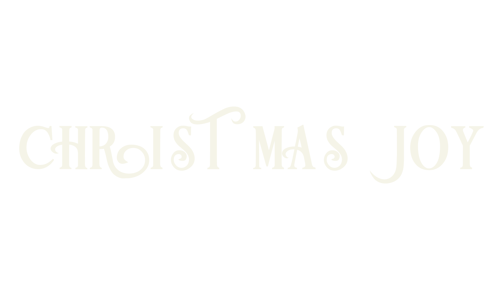 Christmas Joy, serif font preview