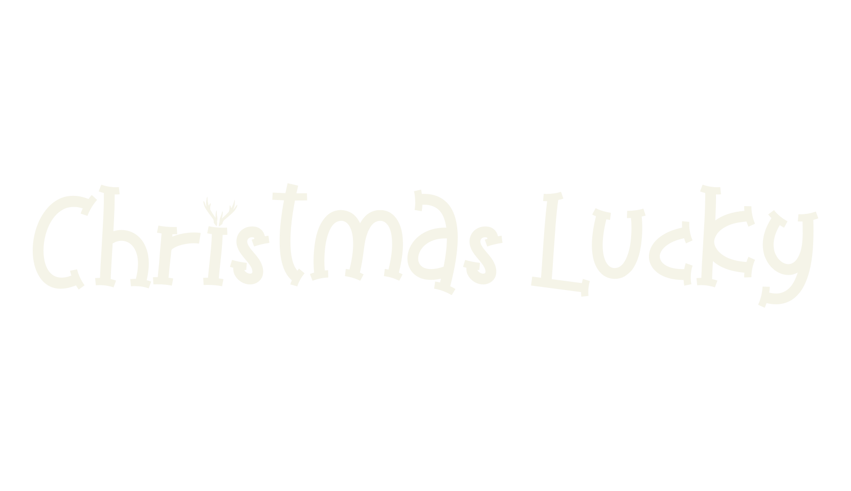 Christmas Lucky, christmas font preview