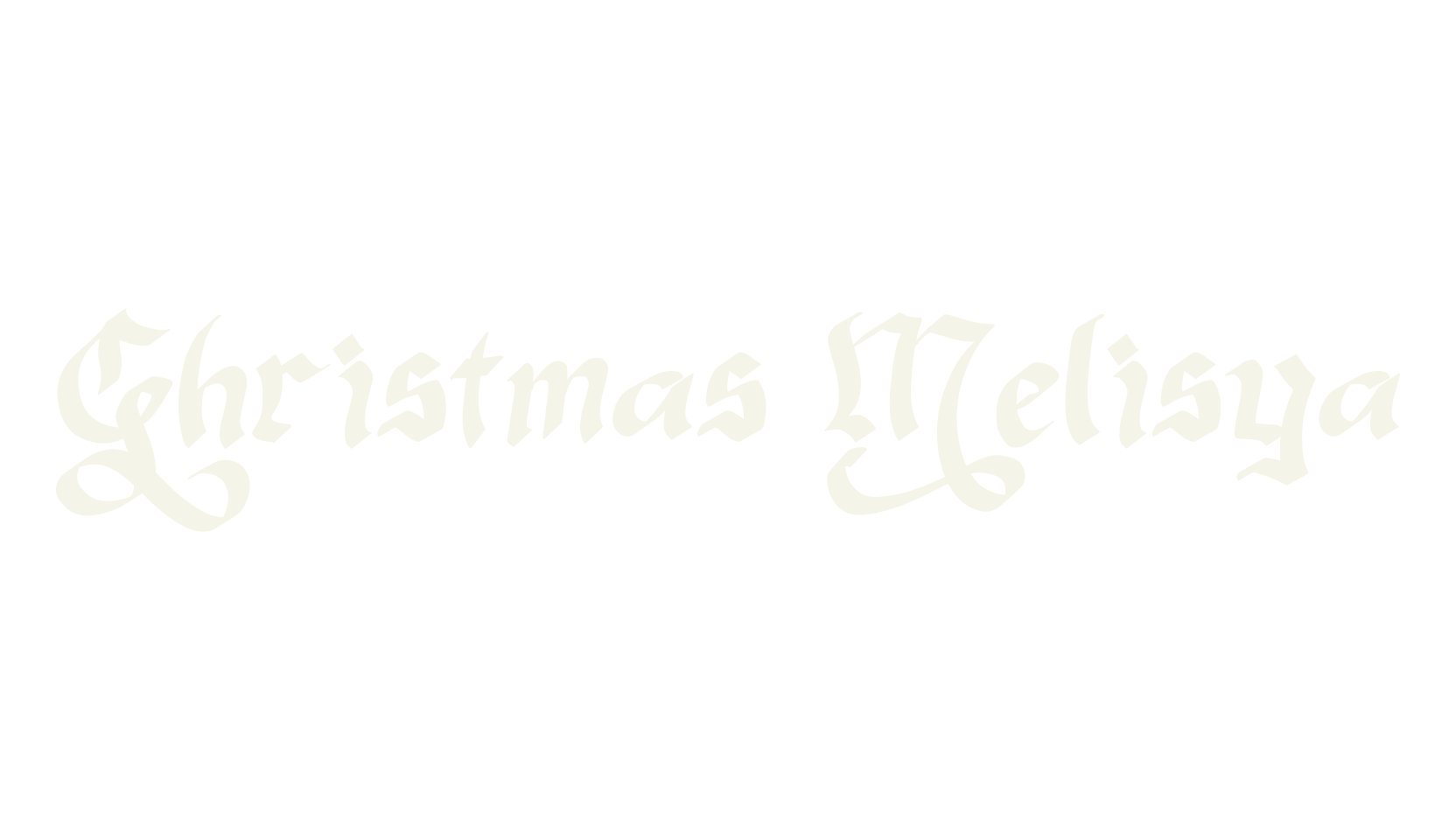 Christmas Melisya, procreate font preview
