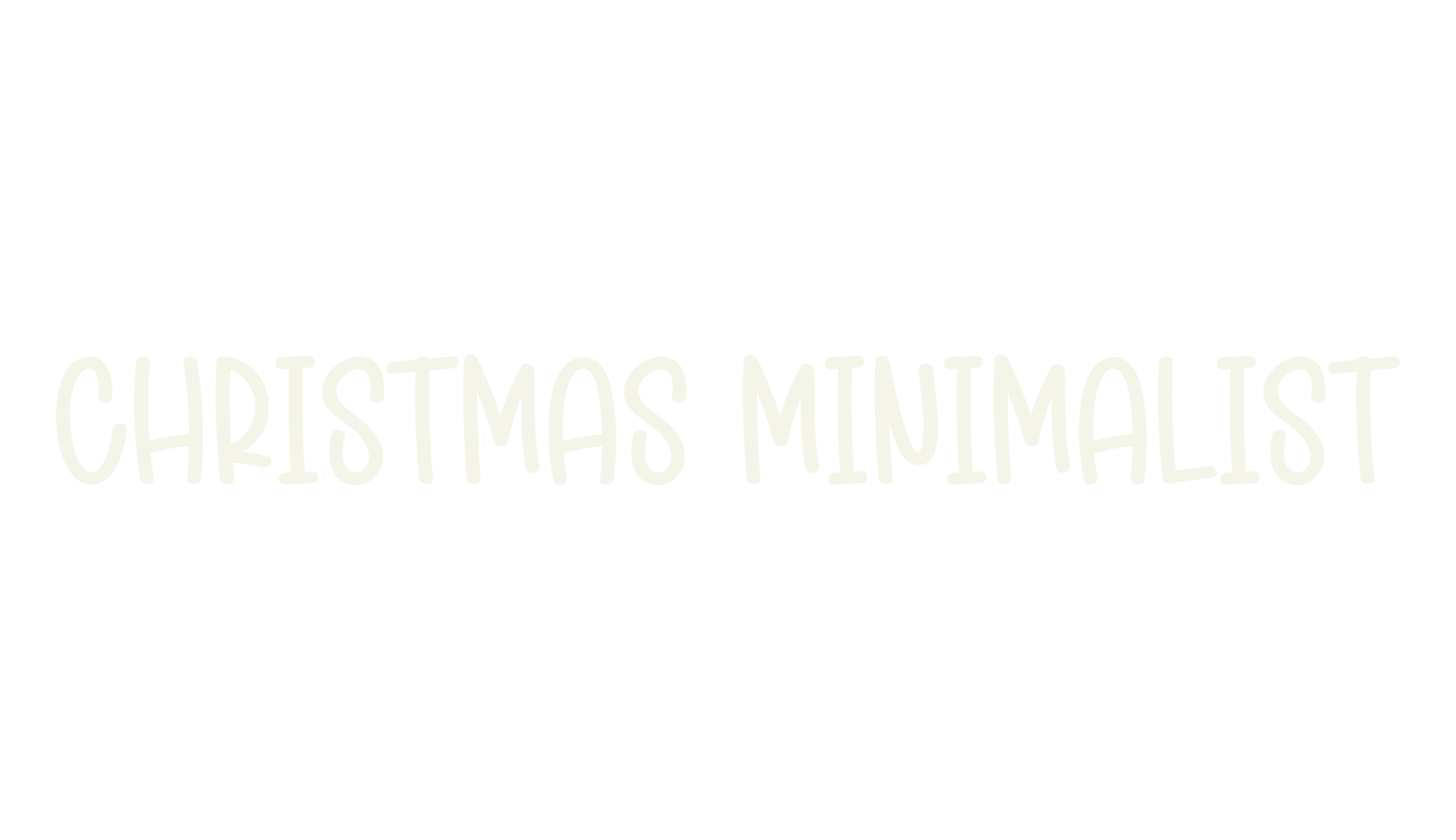 Christmas Minimalist, christmas font preview