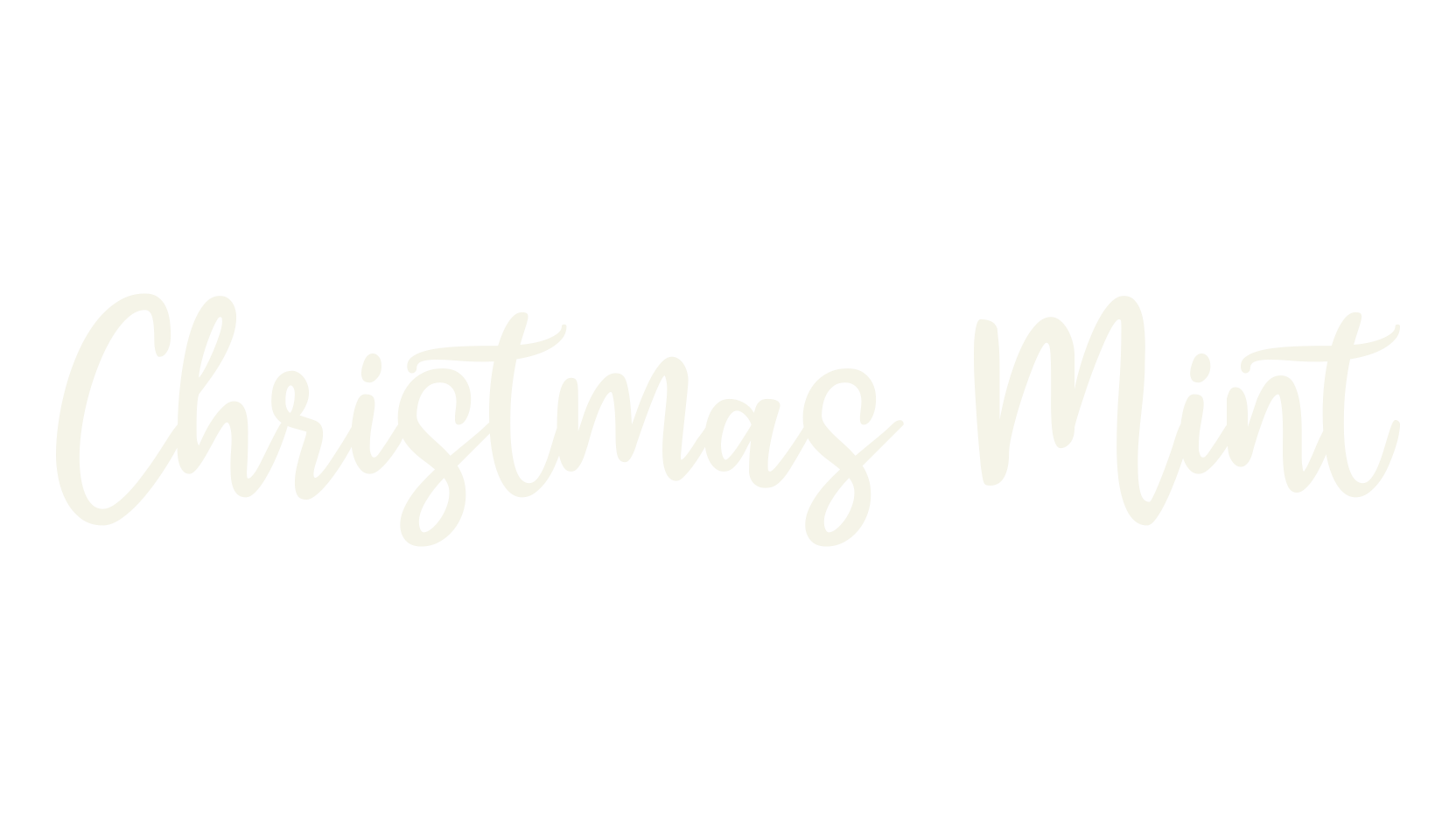 Christmas Mint, christmas font preview