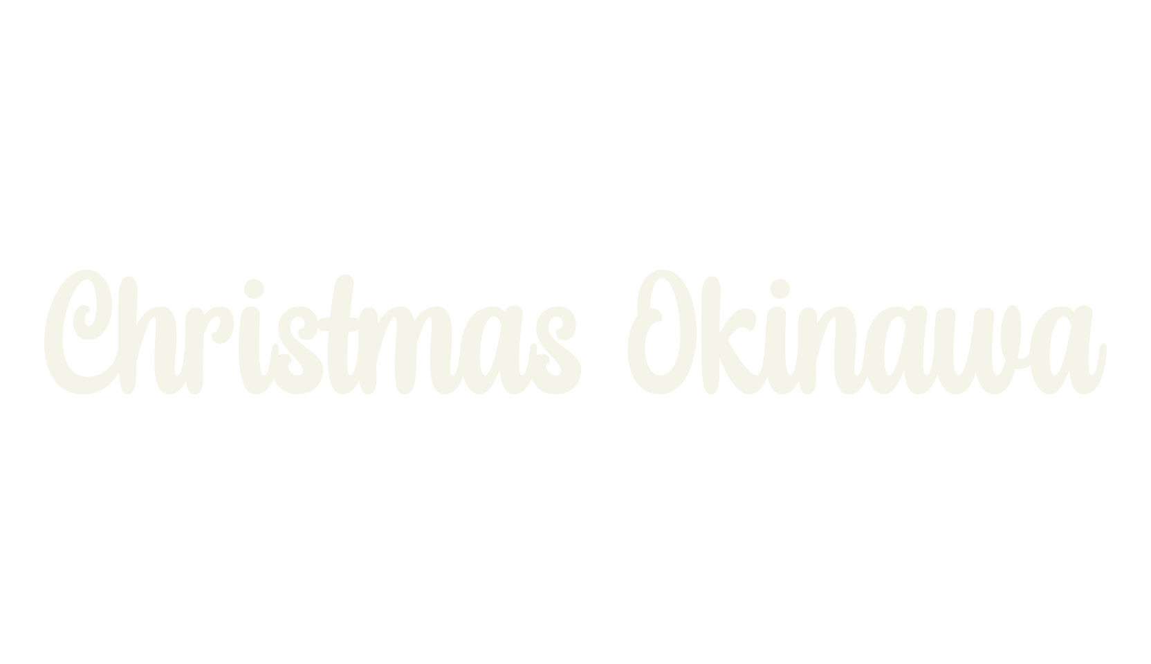 Christmas Okinawa, christmas font preview