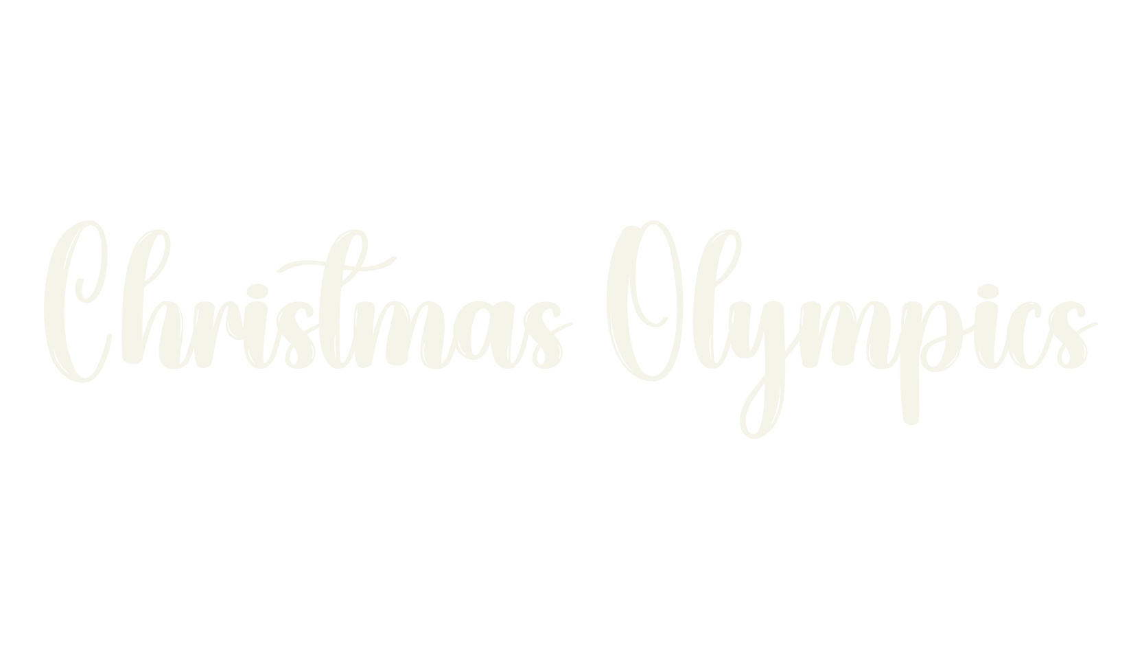 Christmas Olympics, christmas font preview