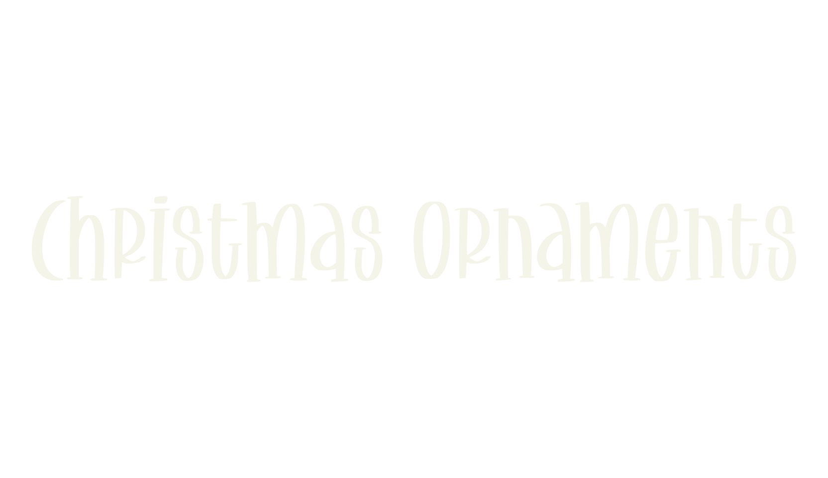 Christmas Ornaments, christmas font preview