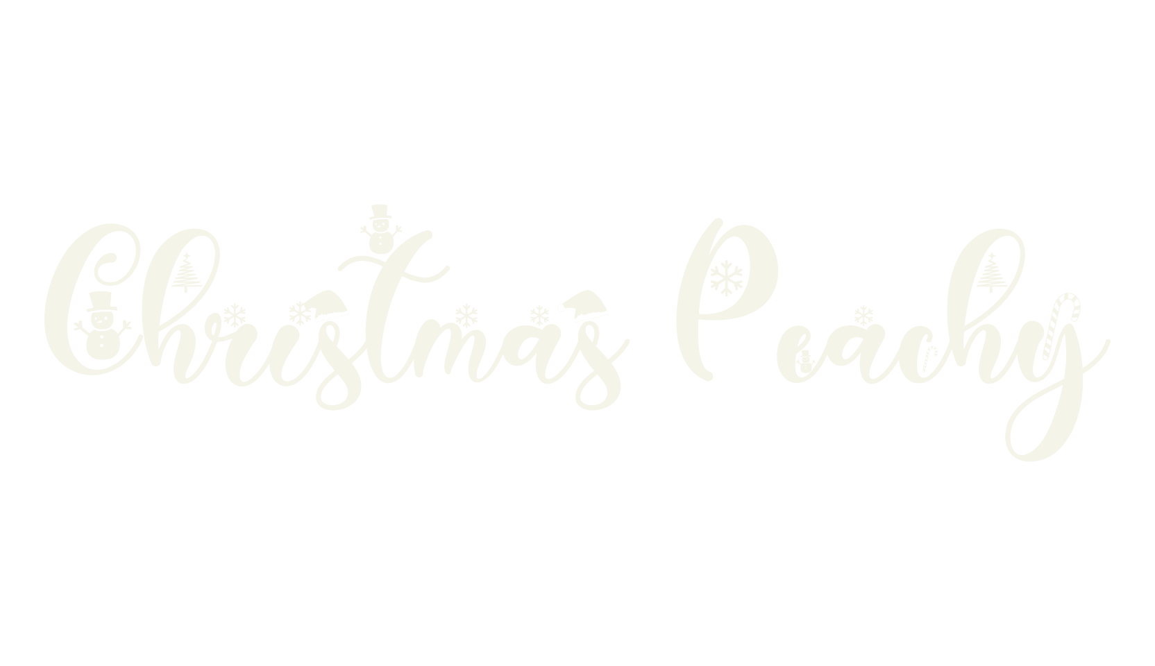 Christmas Peachy, christmas font preview