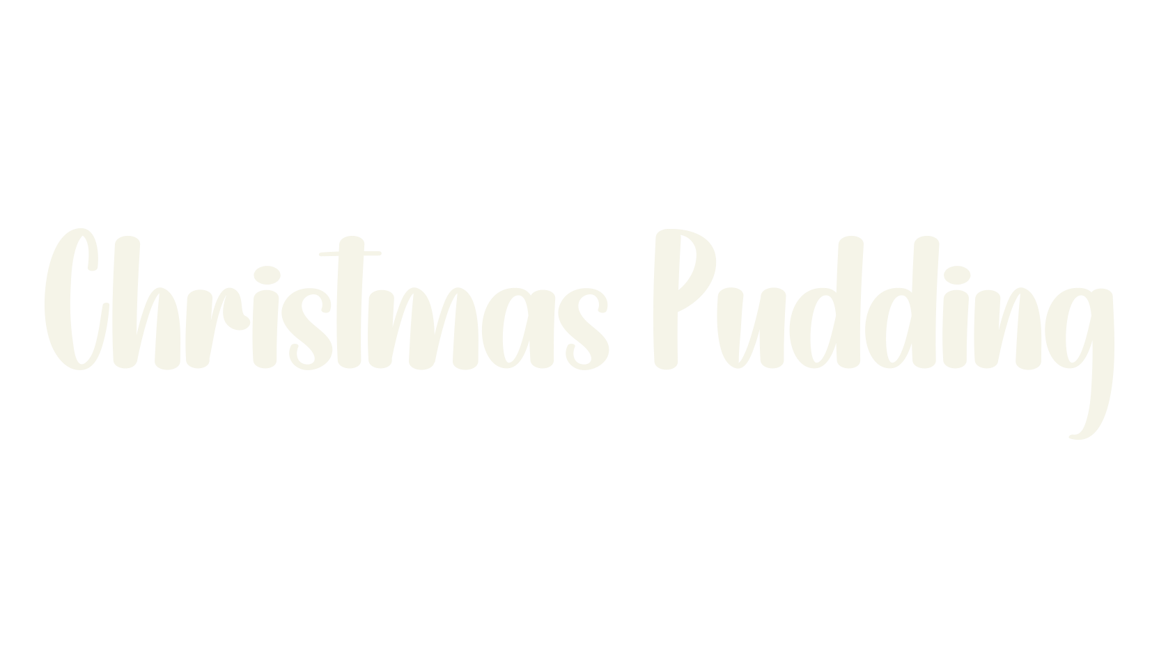 Christmas Pudding, christmas font preview