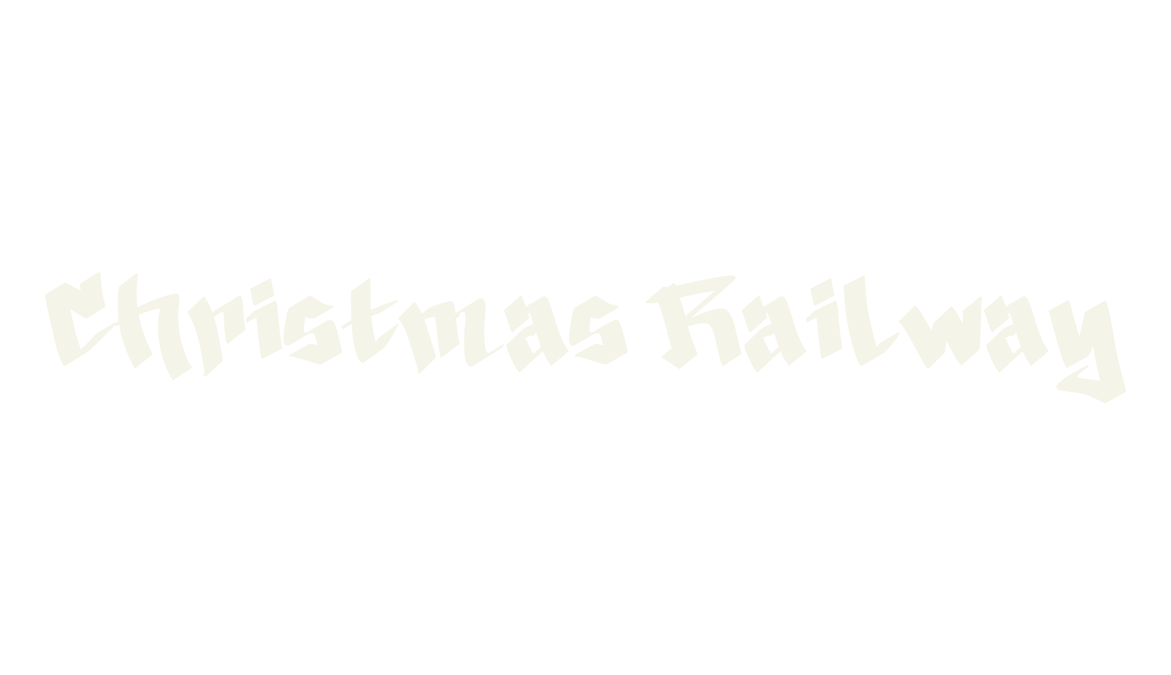 Christmas Railway, tattoo font preview