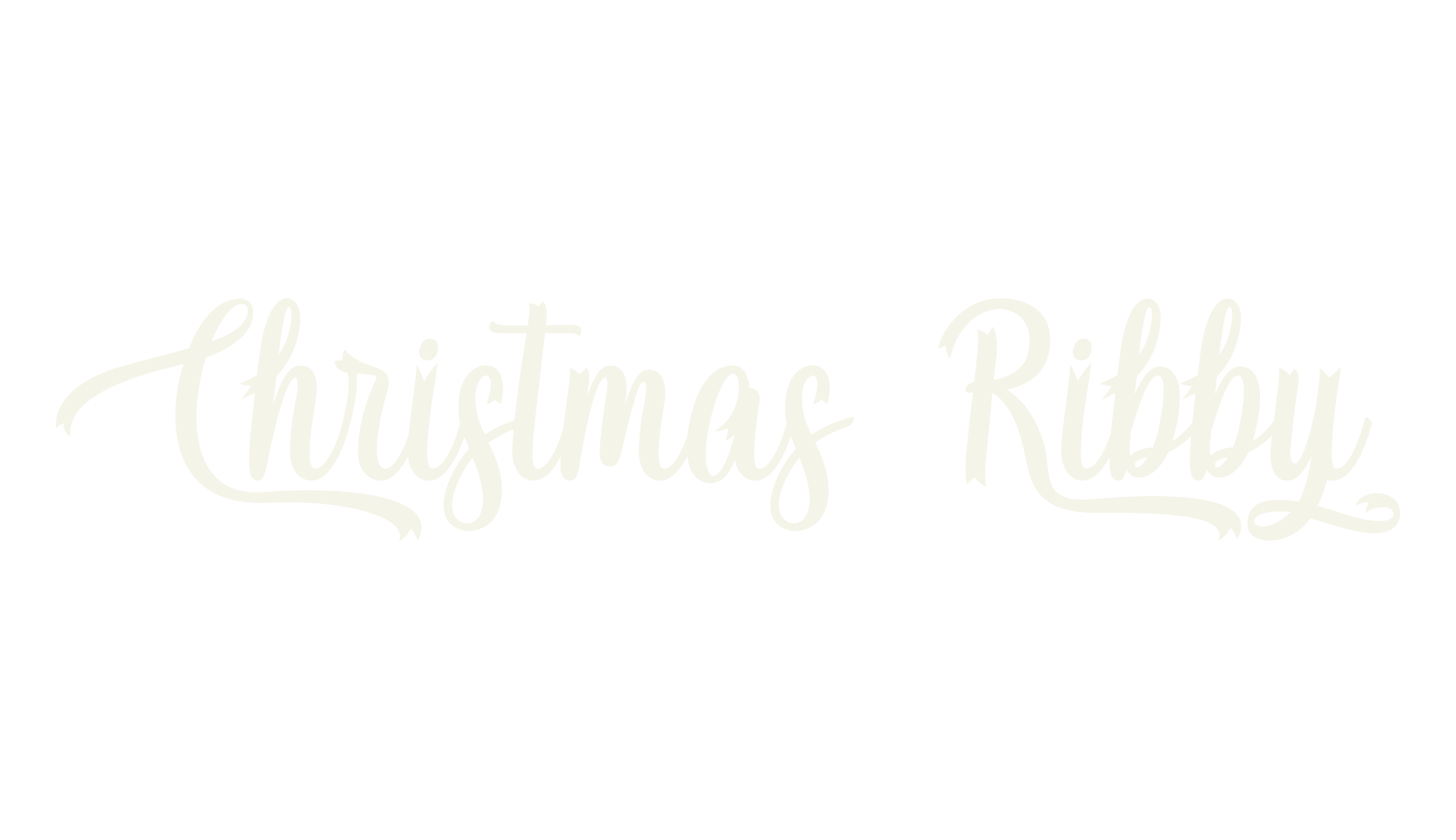 Christmas Ribby, fashion script font preview