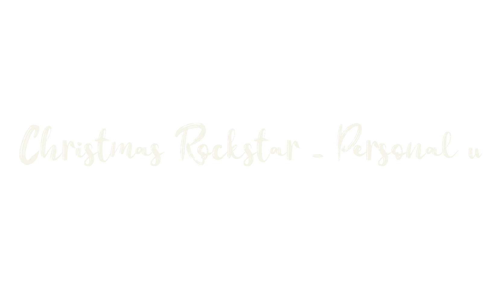 Christmas Rockstar - Personal u, christmas font preview
