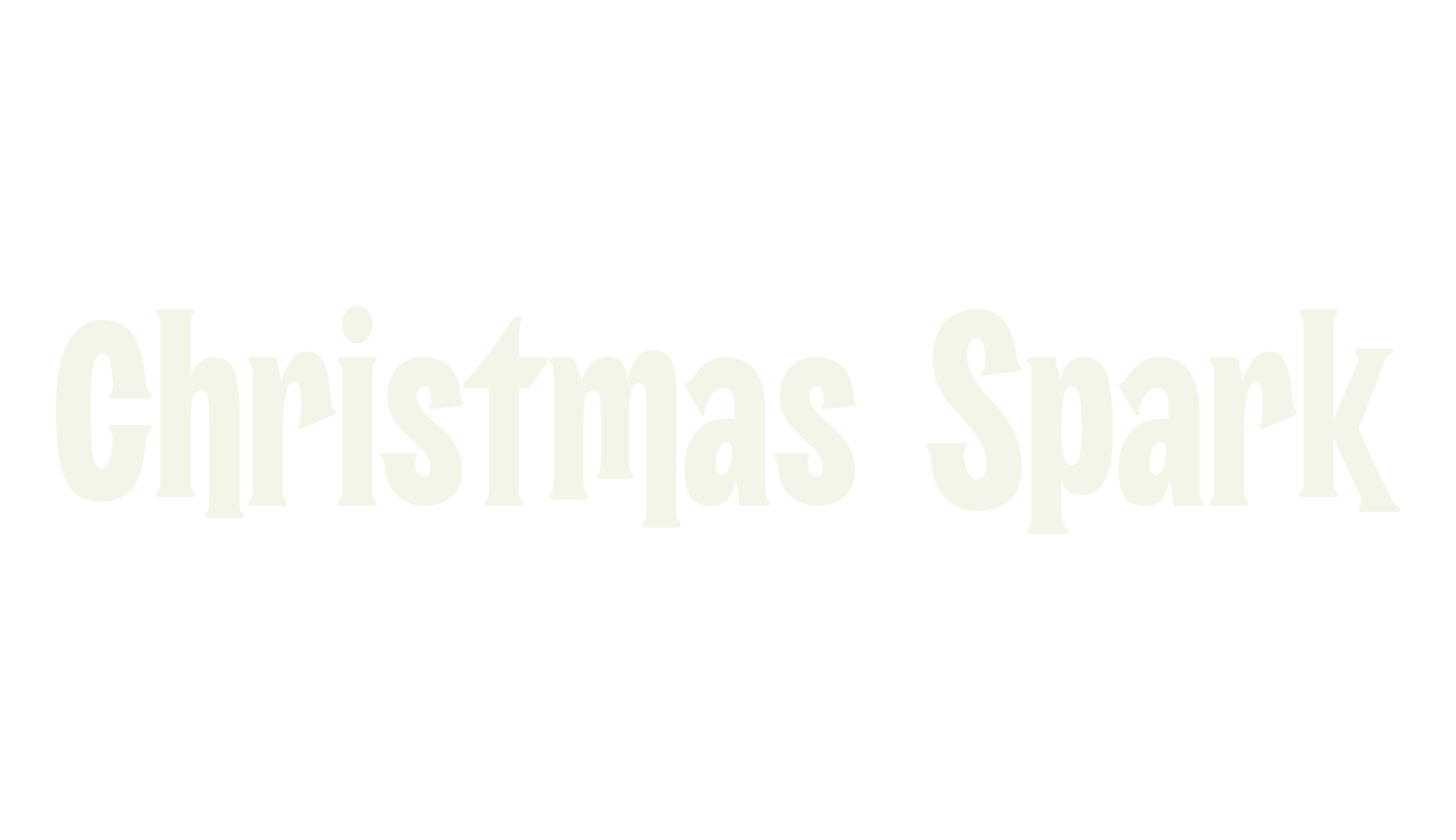 Christmas Spark, christmas font preview