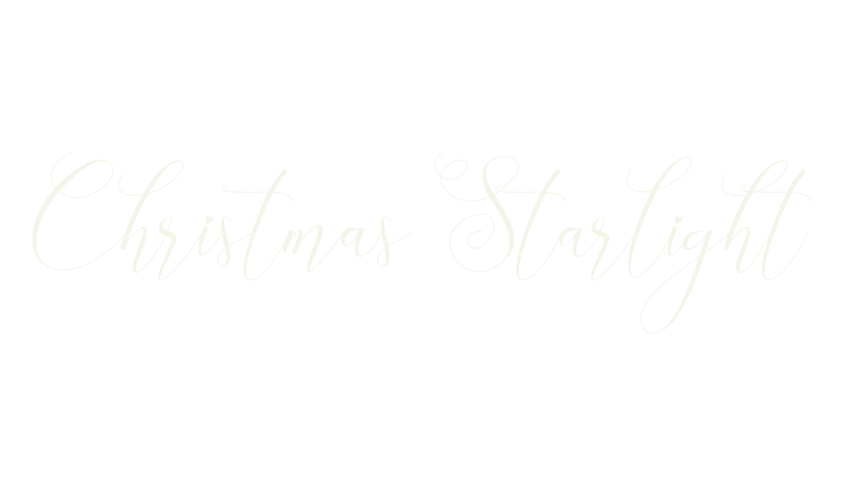 Christmas Starlight, cursive font preview