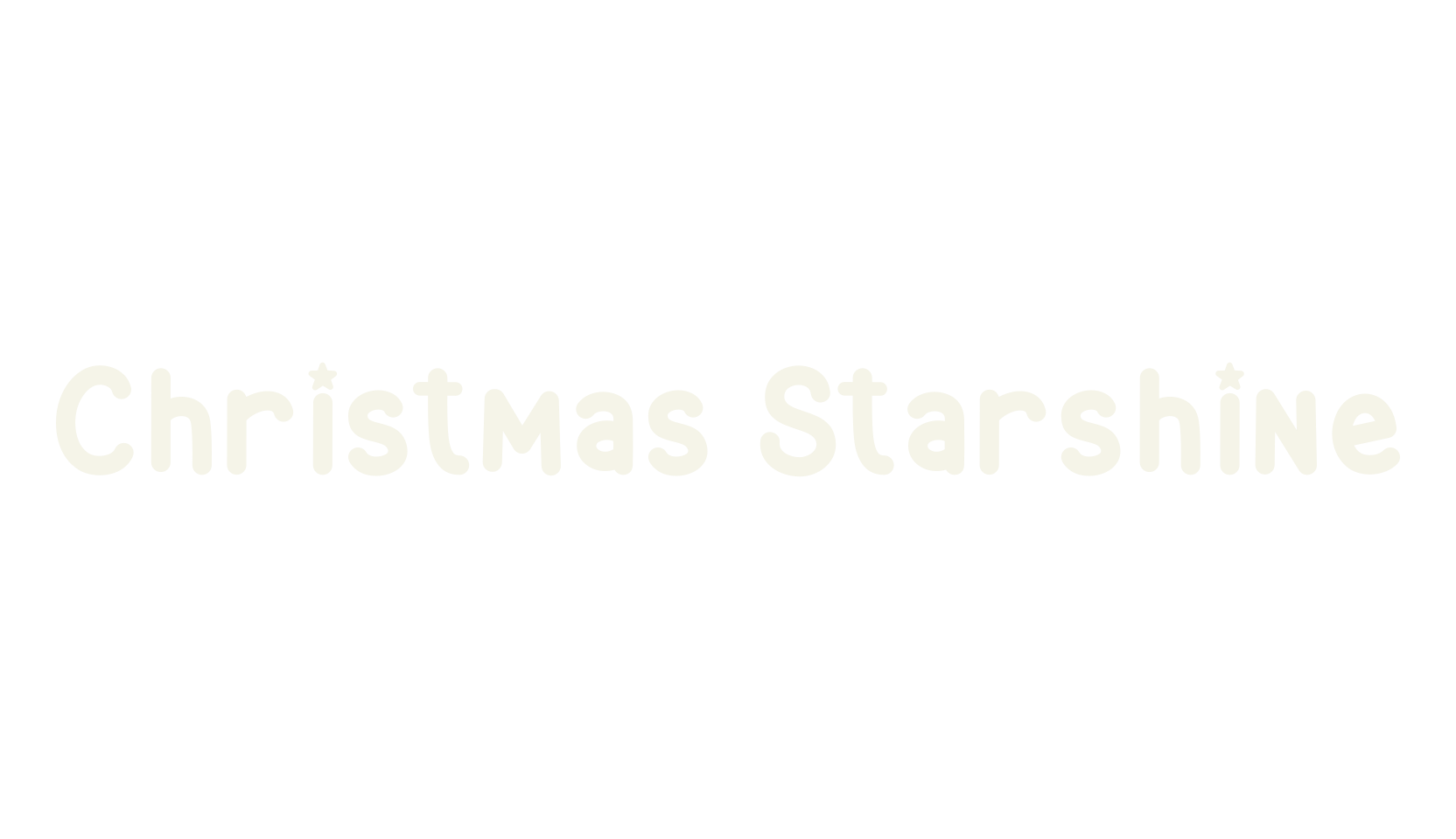Christmas Starshine, stars font preview