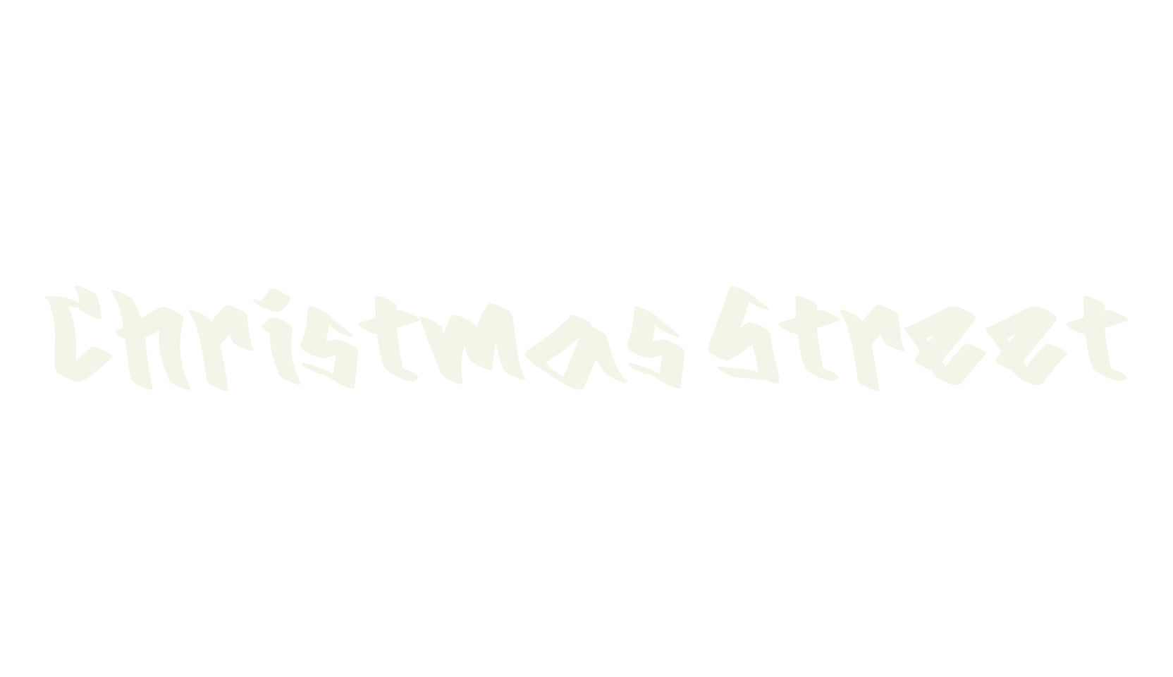 Christmas Street, graffiti font preview