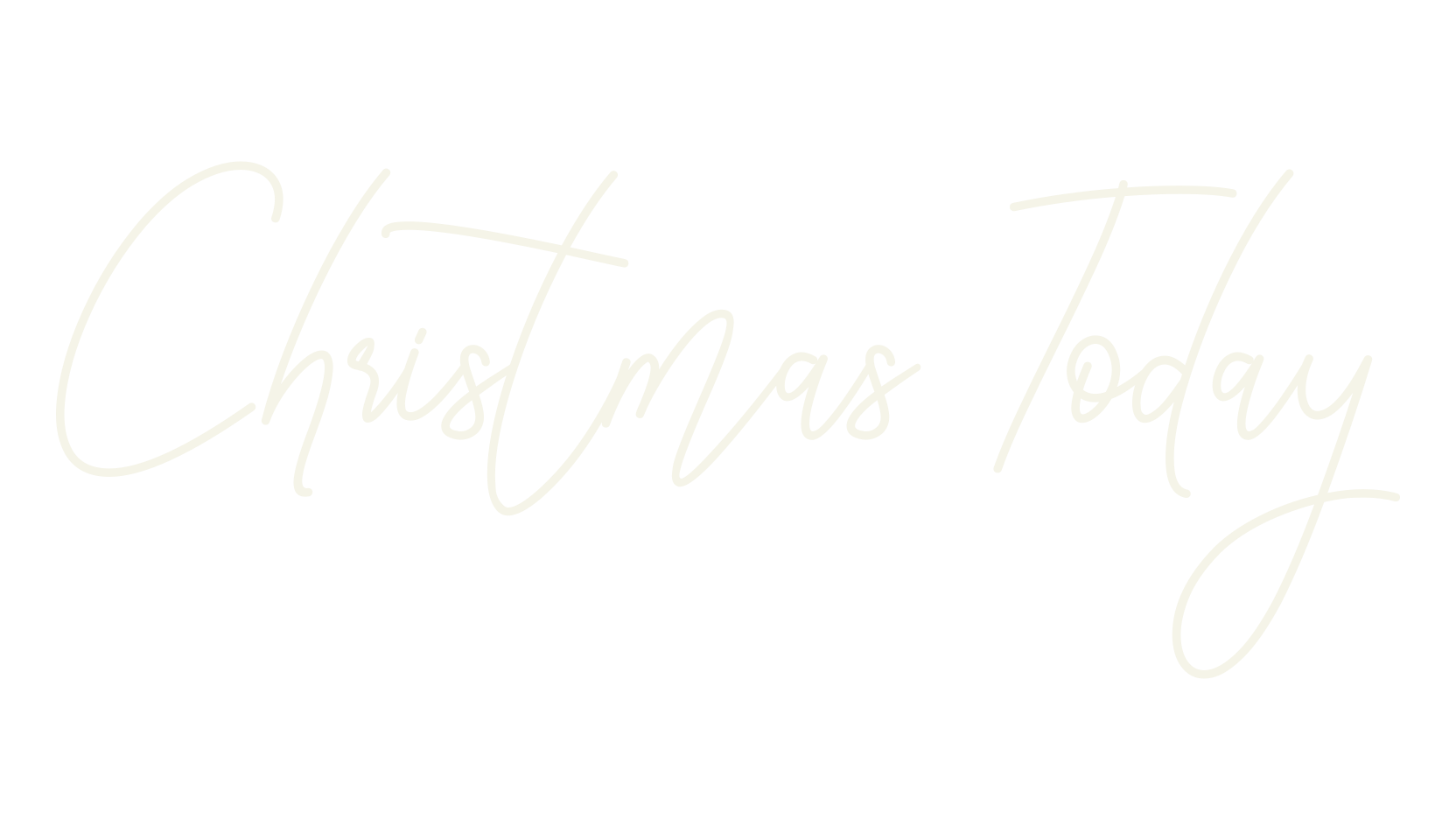 Christmas Today, cursive font preview