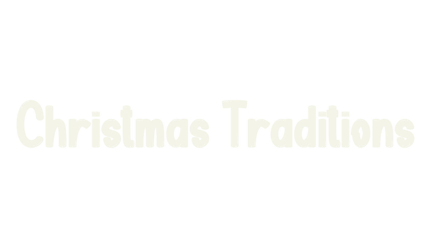 Christmas Traditions, christmas font preview