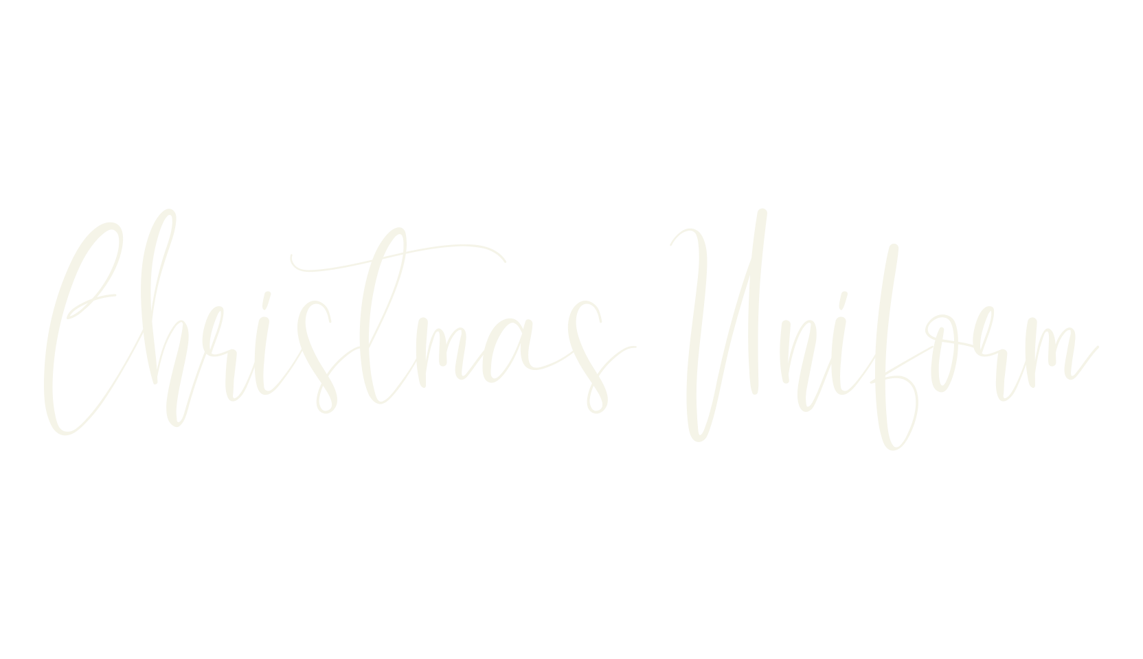Christmas Uniform, fashion script font preview