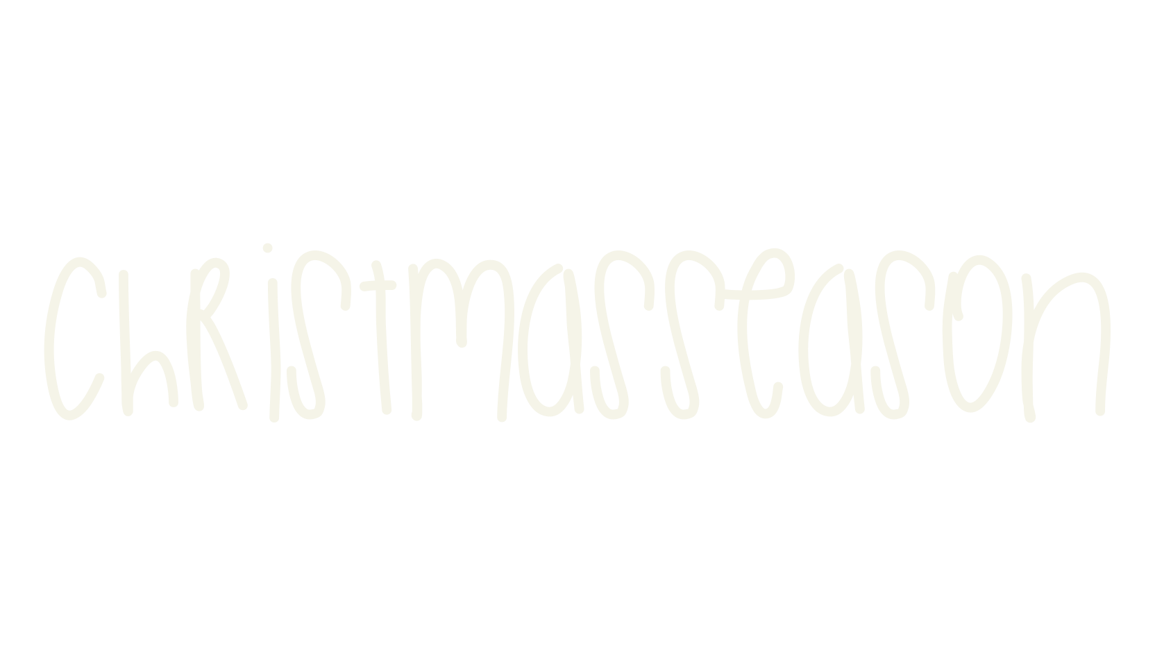 ChristmasSeason, handwritten font preview