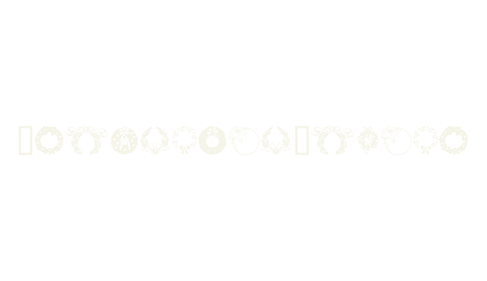 ChristmasWreath, christmas font preview