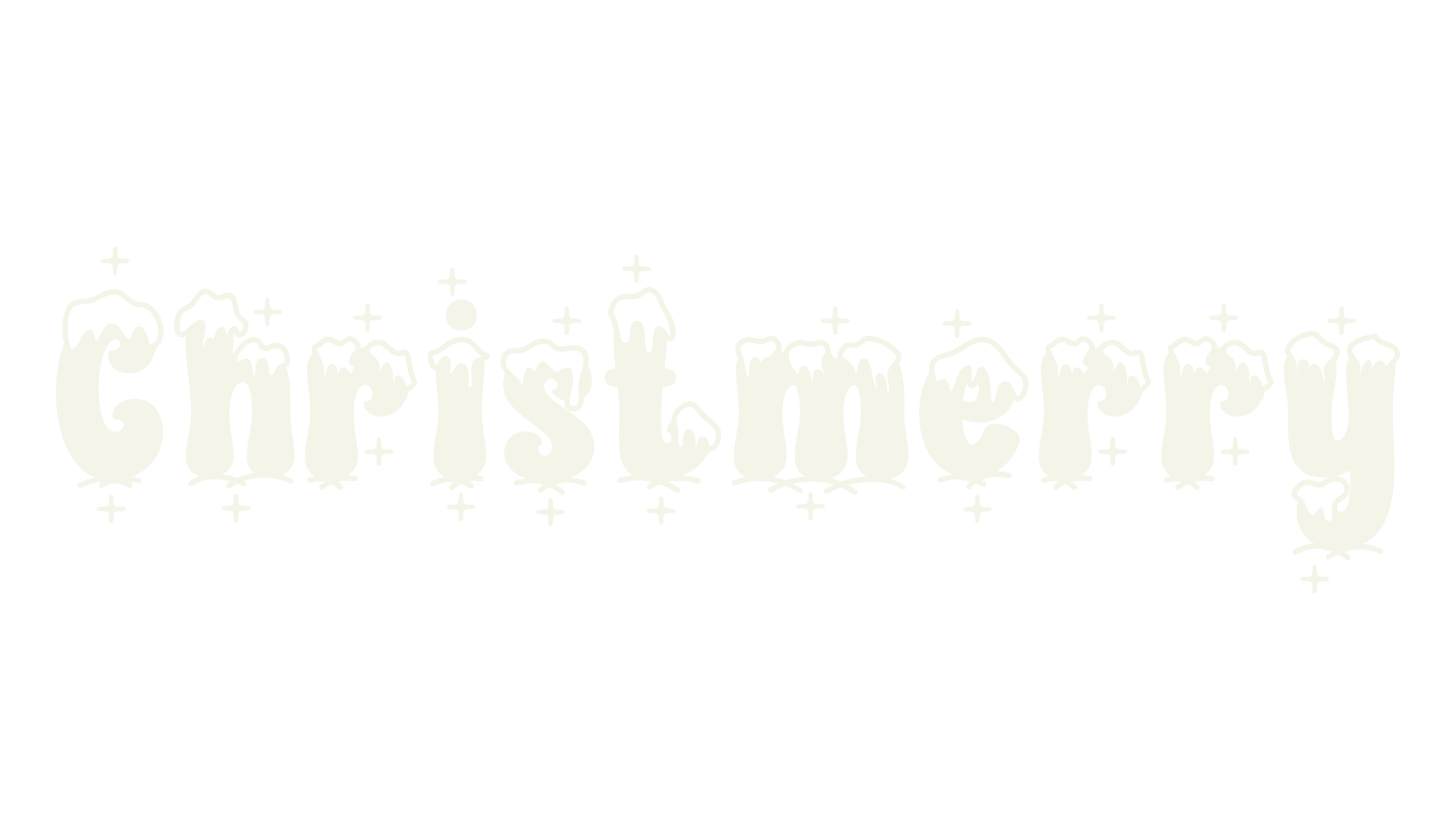 Christmerry, dingbats font preview