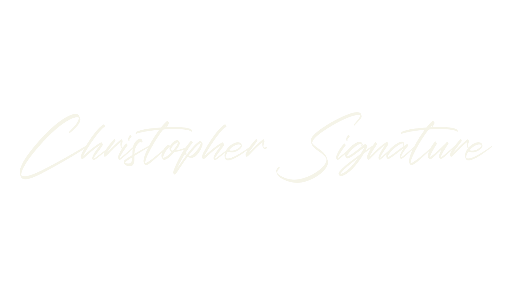 Christopher Signature, signature font preview